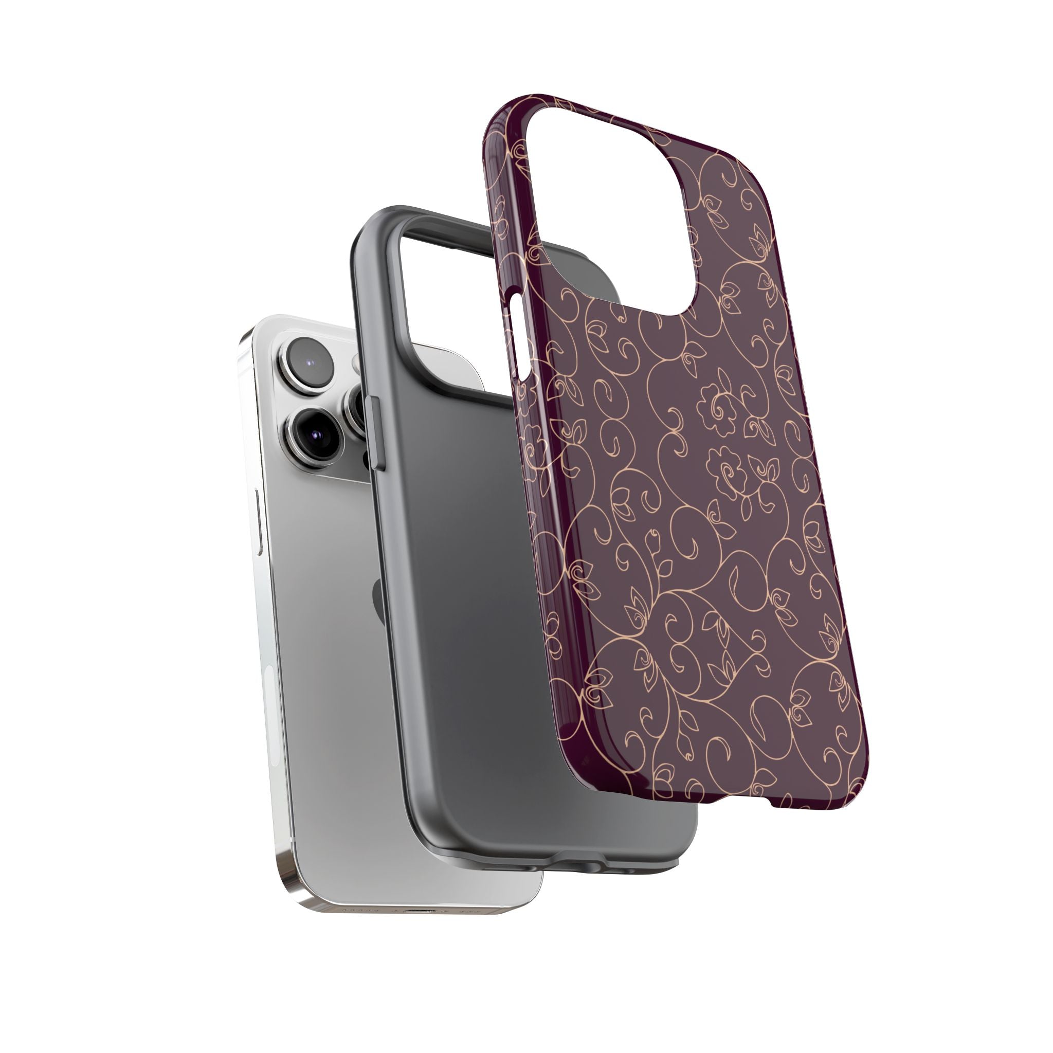 Elegant Floral Phone Case | Durable Mobile Cover, Gift for Her, Floral Design, Stylish Accessory, Phone Protection