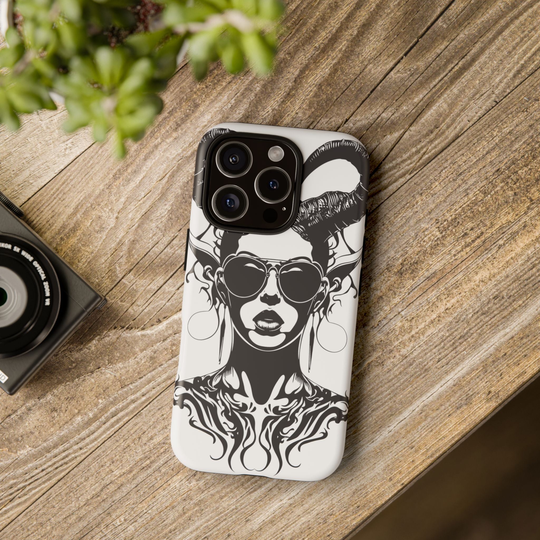 Tough Cases: Stylish Phone Case with Edgy Design, Protective Cover, Gift for Her, Trendy Accessories, Unique Art, Holiday Present
