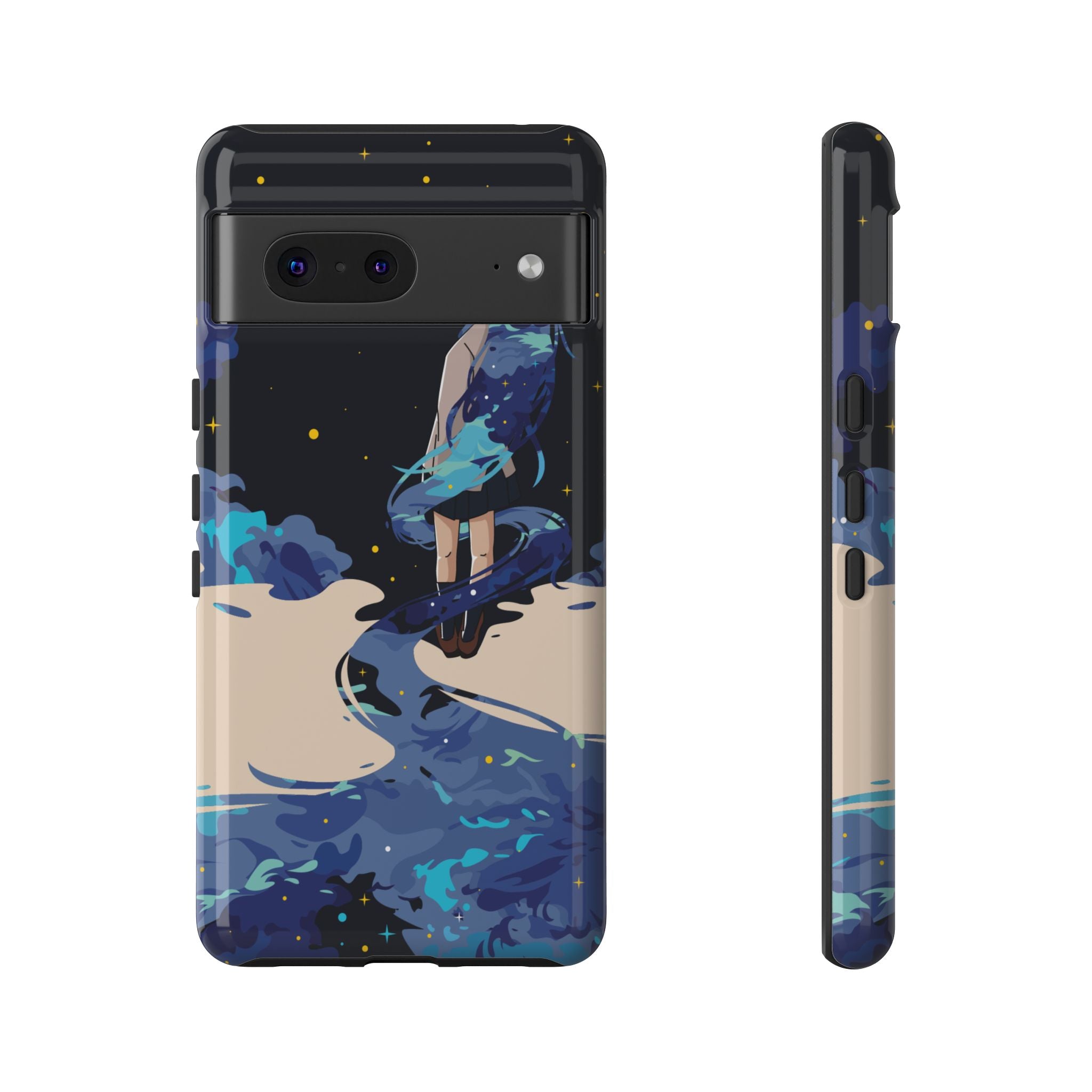 Galaxy-Inspired Phone Case, Celestial Design, Tough Phone Cover, Gift for Space Lovers, Artsy Accessories, Unique Merchandise