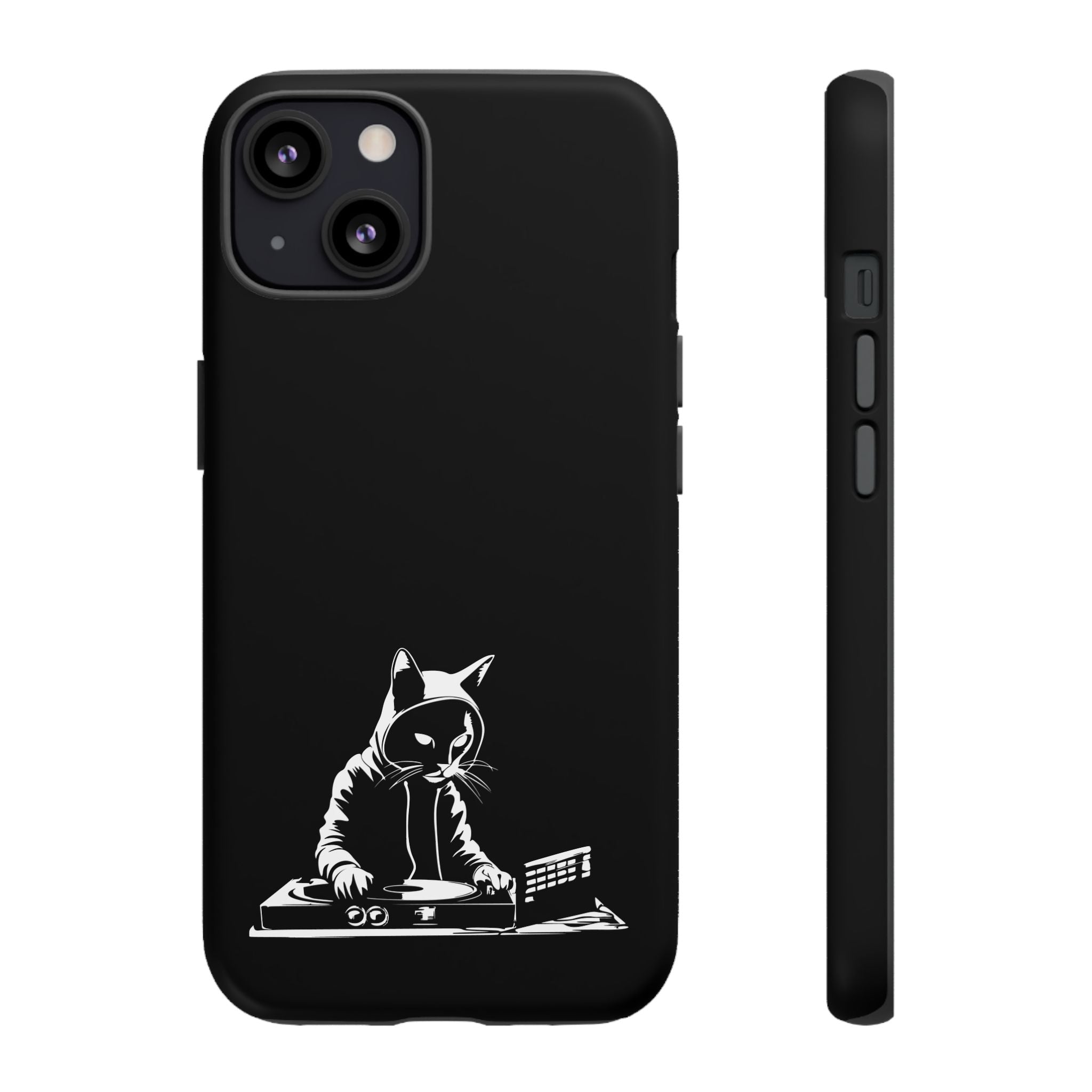 Cat DJ Phone Case | Stylish Tough Cases for Music Lovers, Gift for Cat Owners, Unique Phone Accessory, Cool Tech Gear
