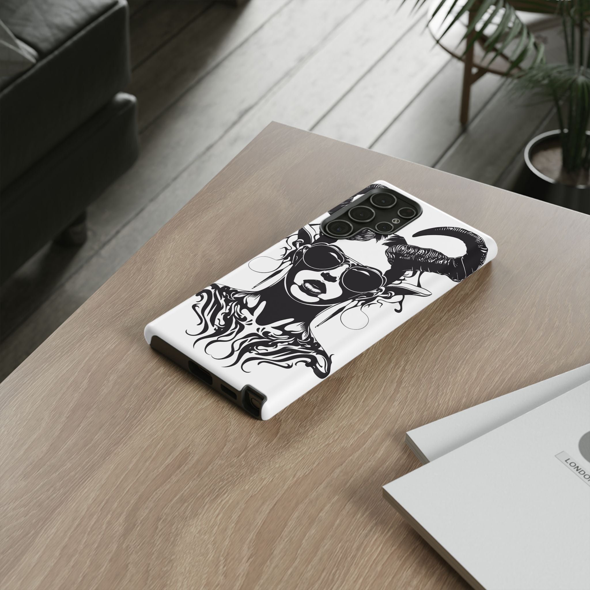 Tough Cases: Stylish Phone Case with Edgy Design, Protective Cover, Gift for Her, Trendy Accessories, Unique Art, Holiday Present