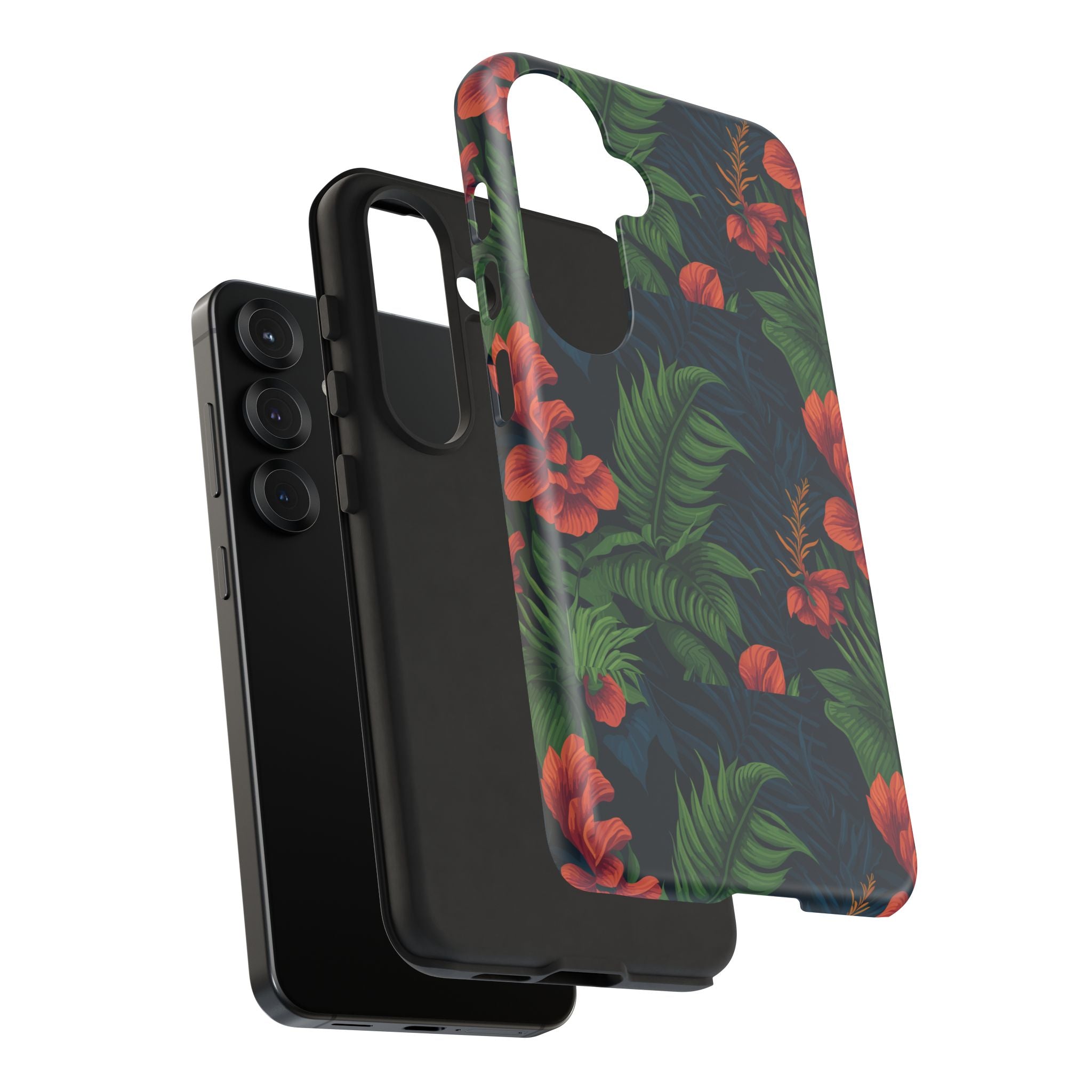 Tropical Phone Case with Floral Design, Eco-Friendly Protection for Summer Vibes, Ideal Gift for Nature Lovers, Vibrant Background
