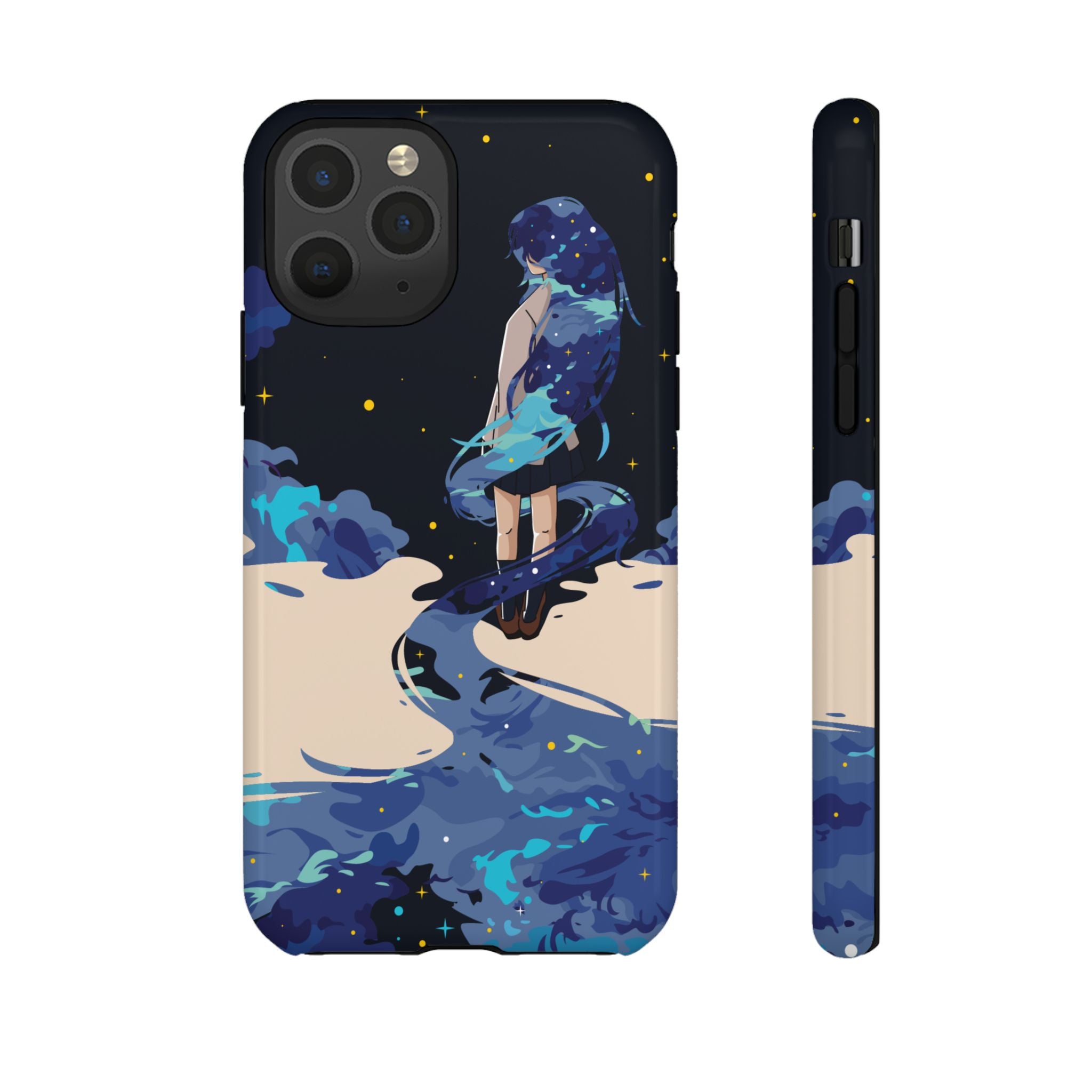 Galaxy-Inspired Phone Case, Celestial Design, Tough Phone Cover, Gift for Space Lovers, Artsy Accessories, Unique Merchandise