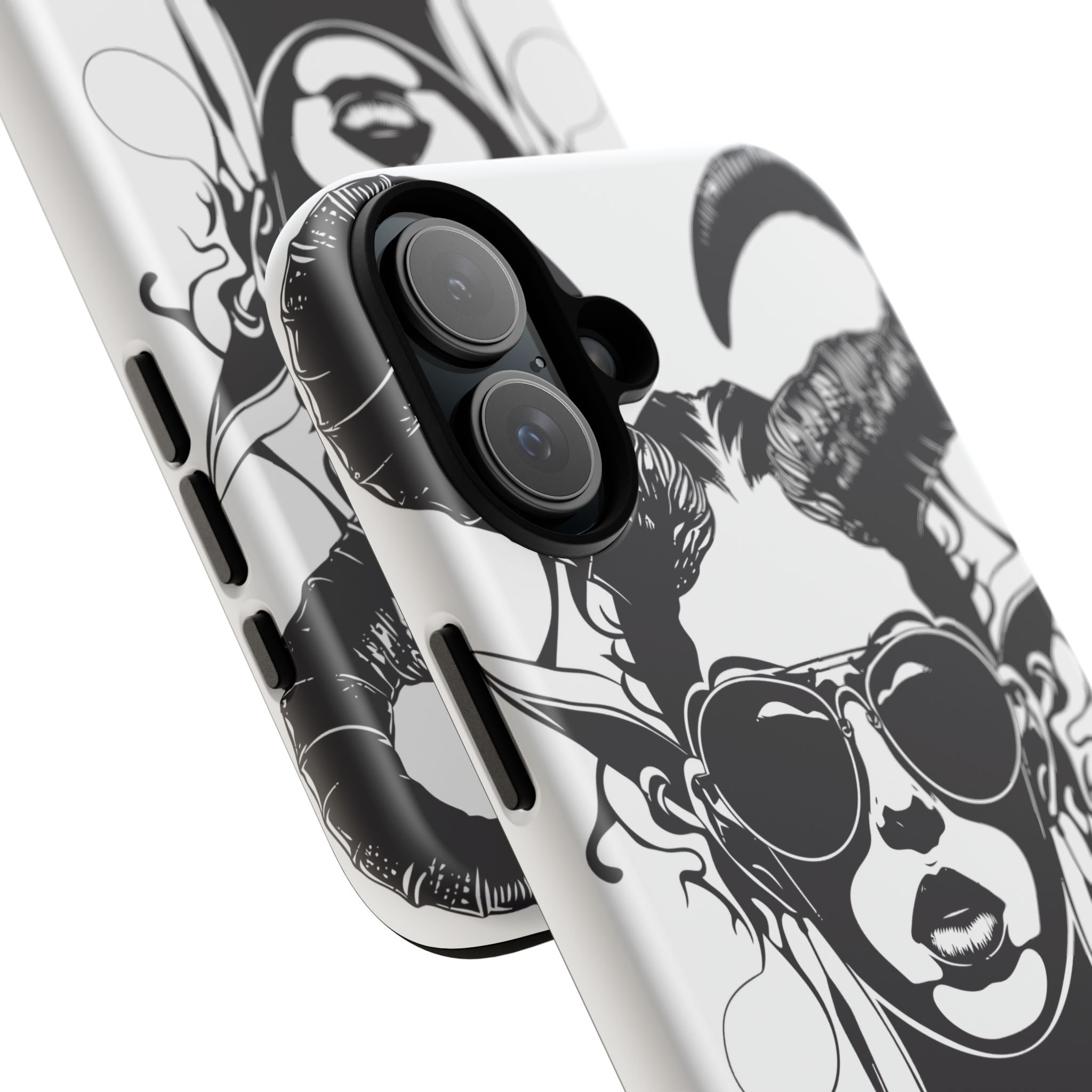Tough Cases: Stylish Phone Case with Edgy Design, Protective Cover, Gift for Her, Trendy Accessories, Unique Art, Holiday Present