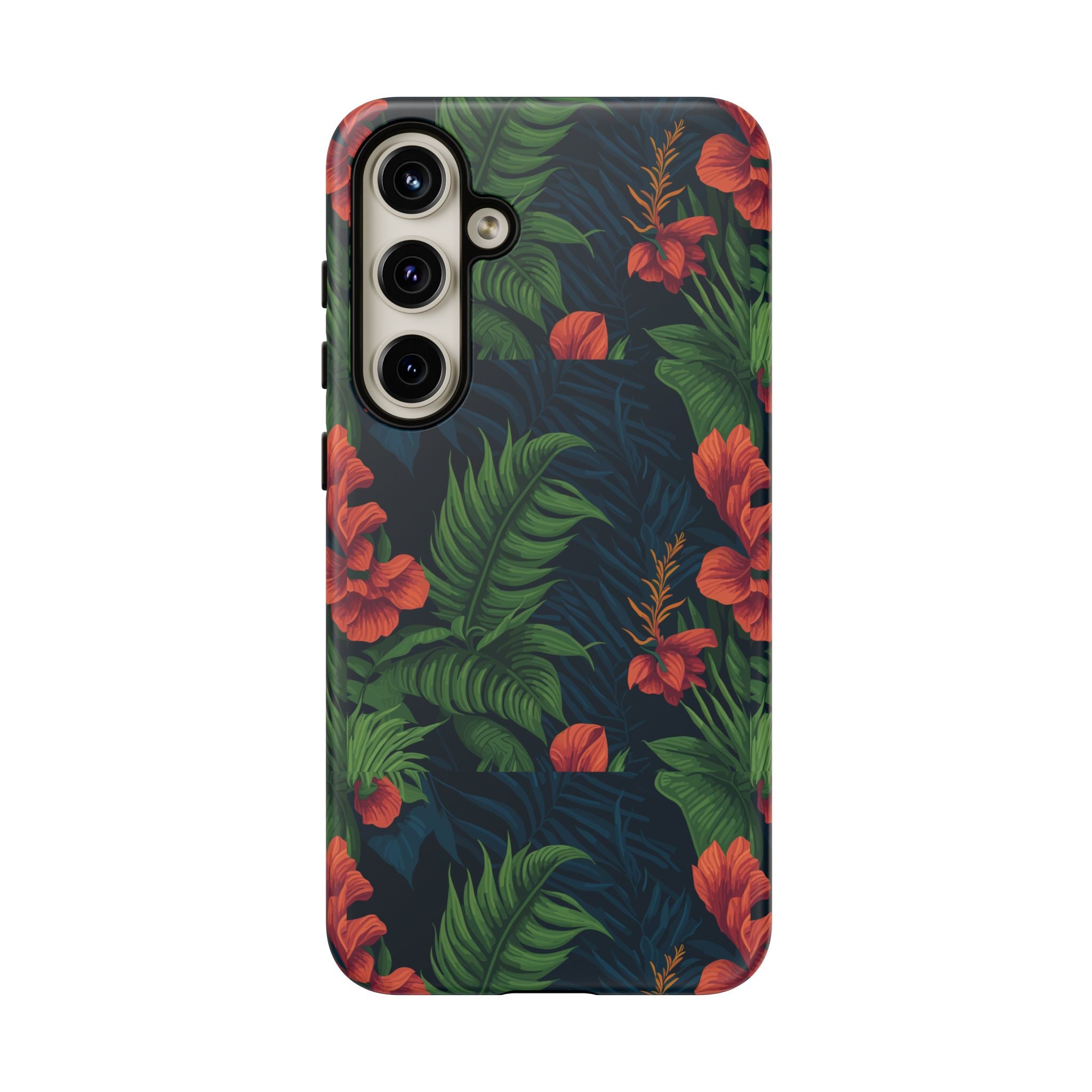 Tropical Phone Case with Floral Design, Eco-Friendly Protection for Summer Vibes, Ideal Gift for Nature Lovers, Vibrant Background