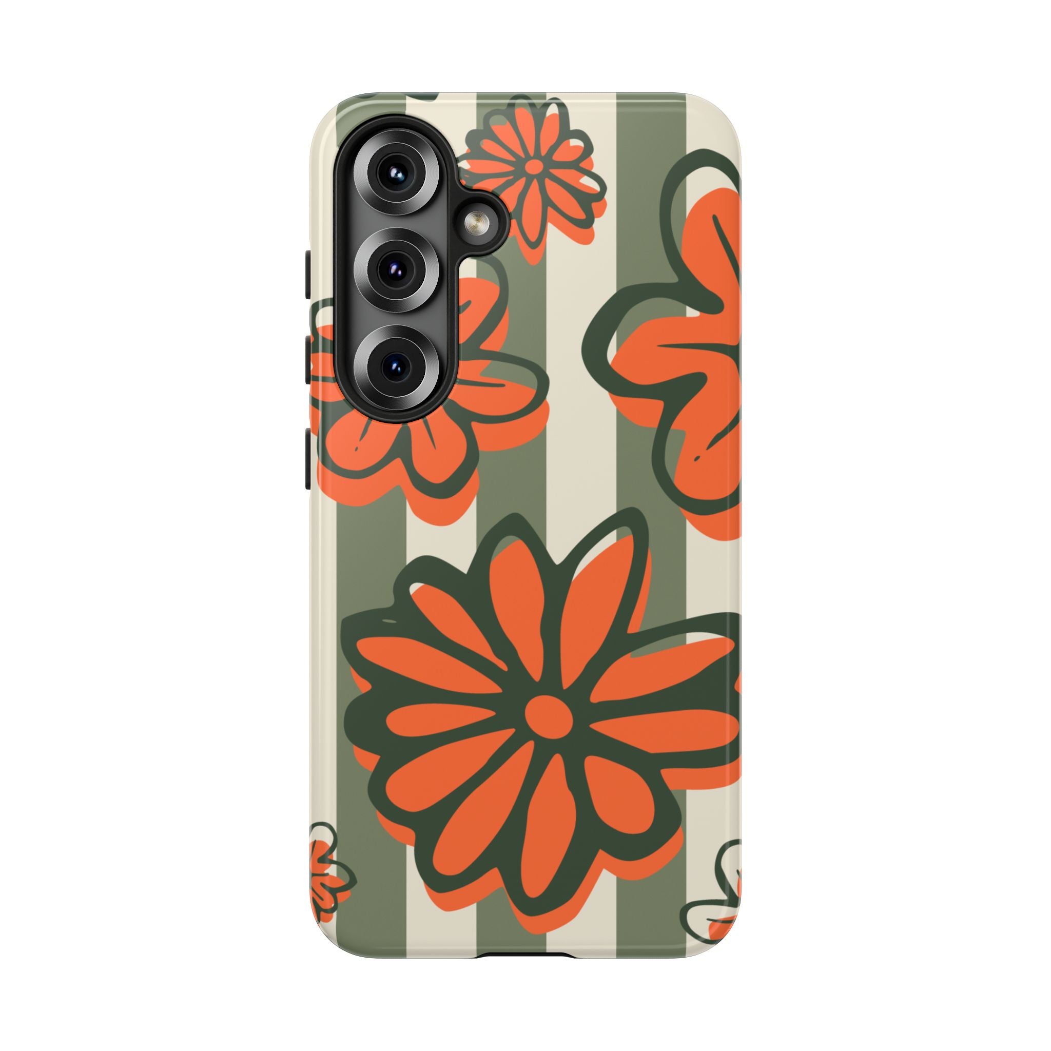 Floral Tough Phone Case - Trendy Protector for Pet Lovers, Super Cute Gift, Floral Design, Stylish Phone Cover, Unique Accessory
