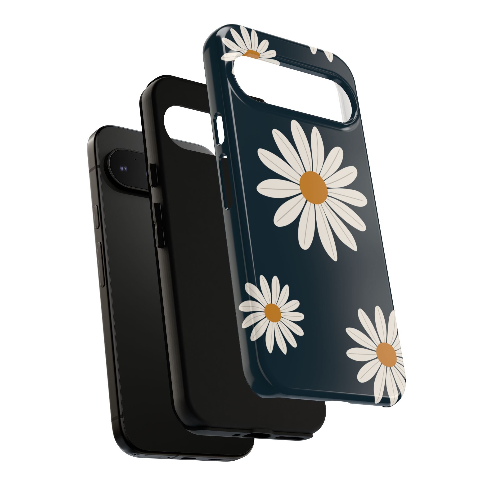 Daisy Phone Case, Floral Phone Cover, Tough Phone Case, Gift for Flower Lovers, Smartphone Accessory, Spring Design