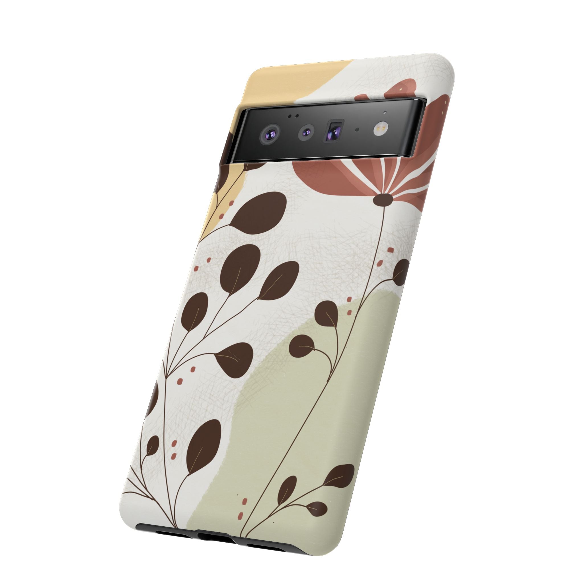 Floral Phone Case - Stylish Tough Cases for Women, Trendy Phone Cover, Gift for Her, Birthday Present, Everyday Use