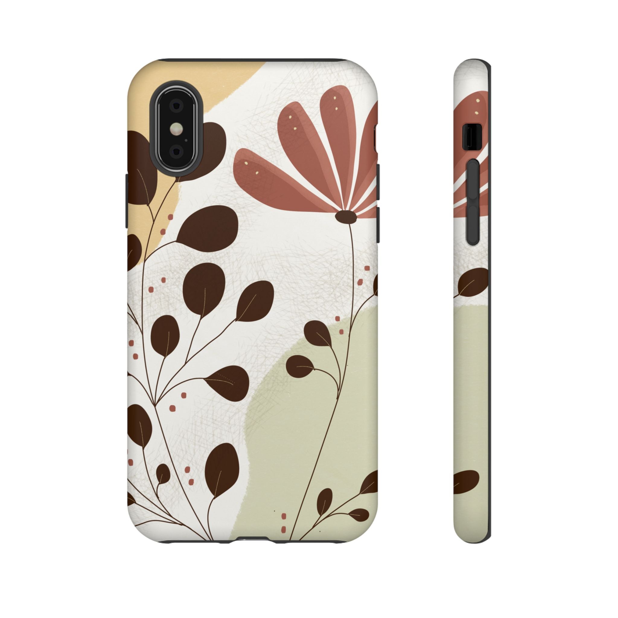 Floral Phone Case - Stylish Tough Cases for Women, Trendy Phone Cover, Gift for Her, Birthday Present, Everyday Use