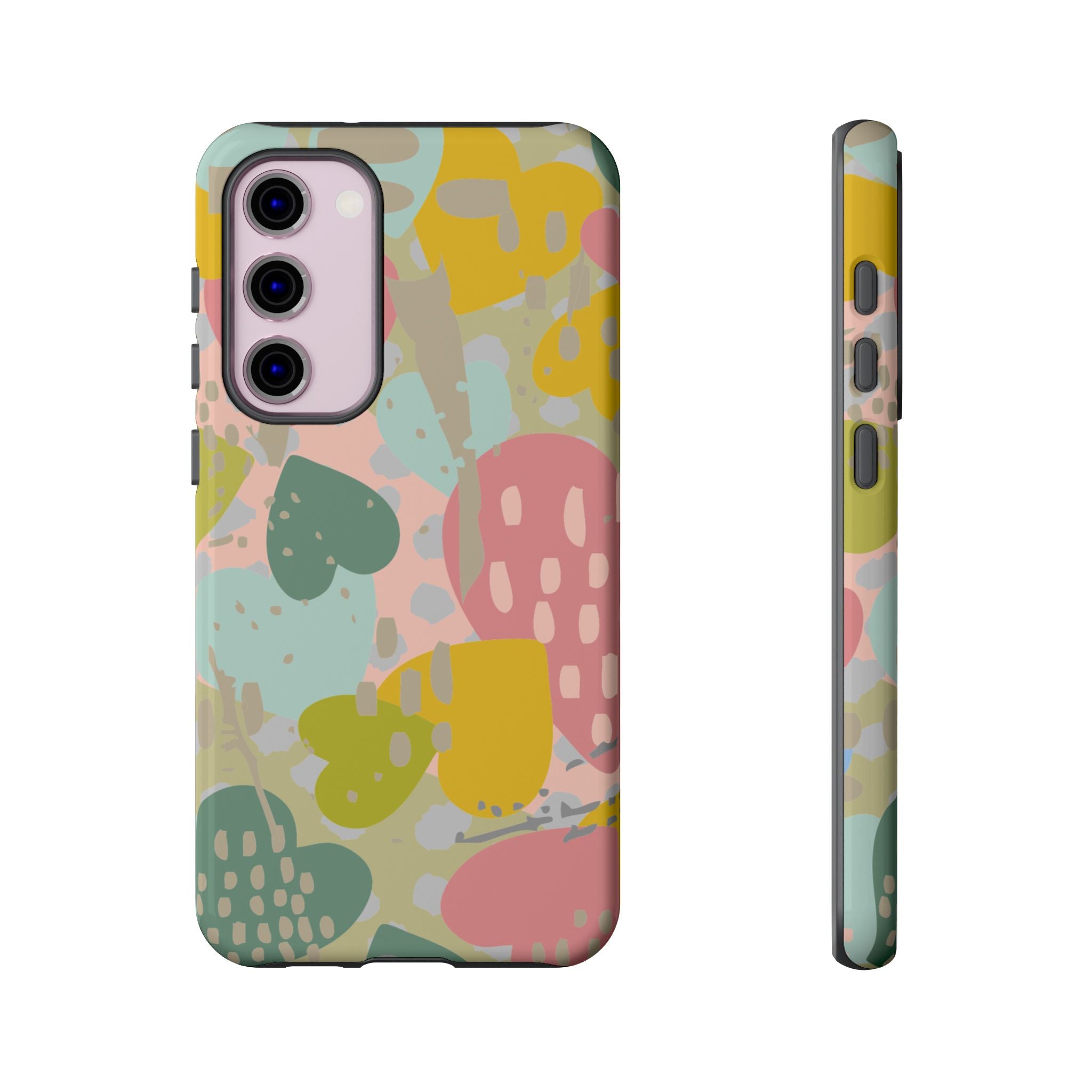 Colorful Heart Phone Case, Tough Cases for Women, Cute Phone Accessories, Gift for Her, Trends for Teens, Valentine's Day Gift
