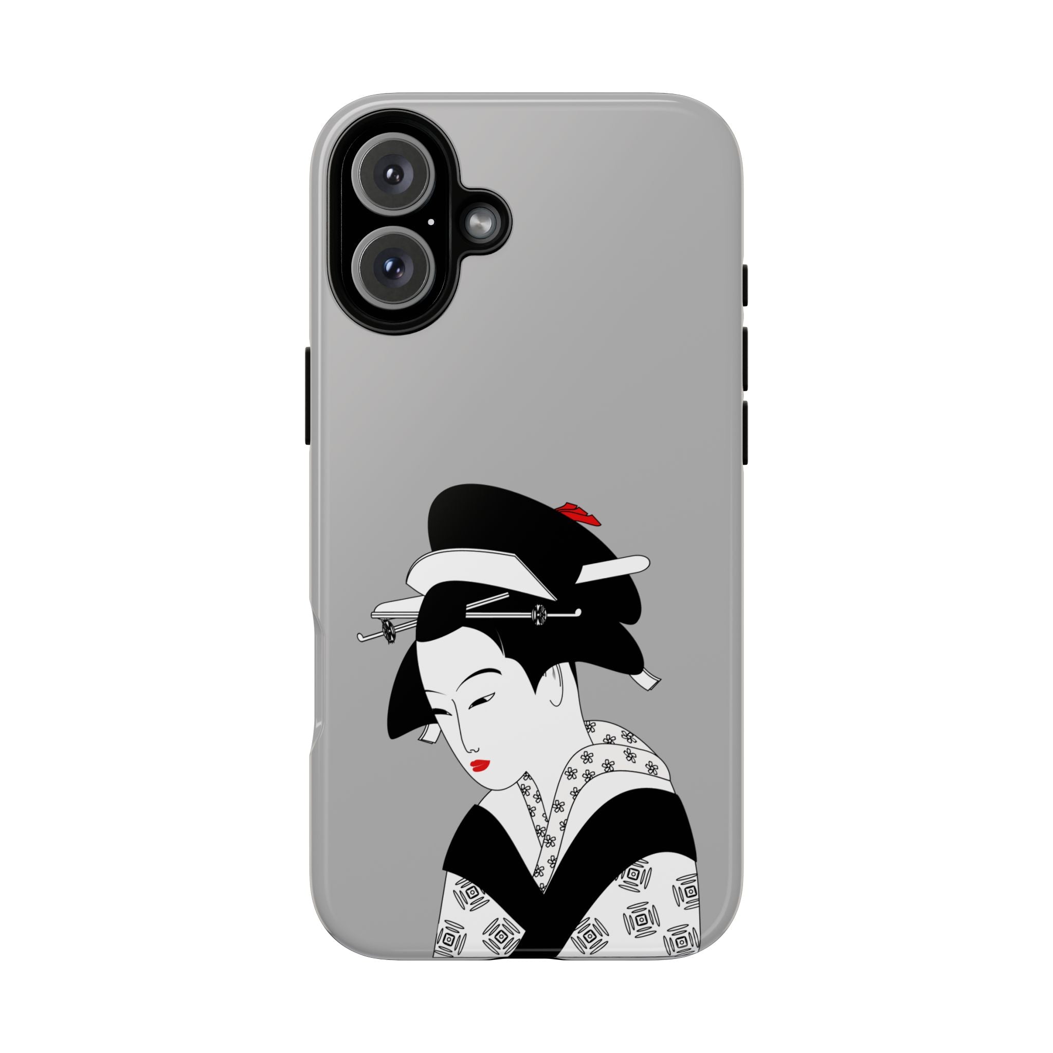 Stylish Phone Case with Japanese Geisha Design, Tough Phone Case, Cute Phone Cover, Japanese Art, Ethnic Style