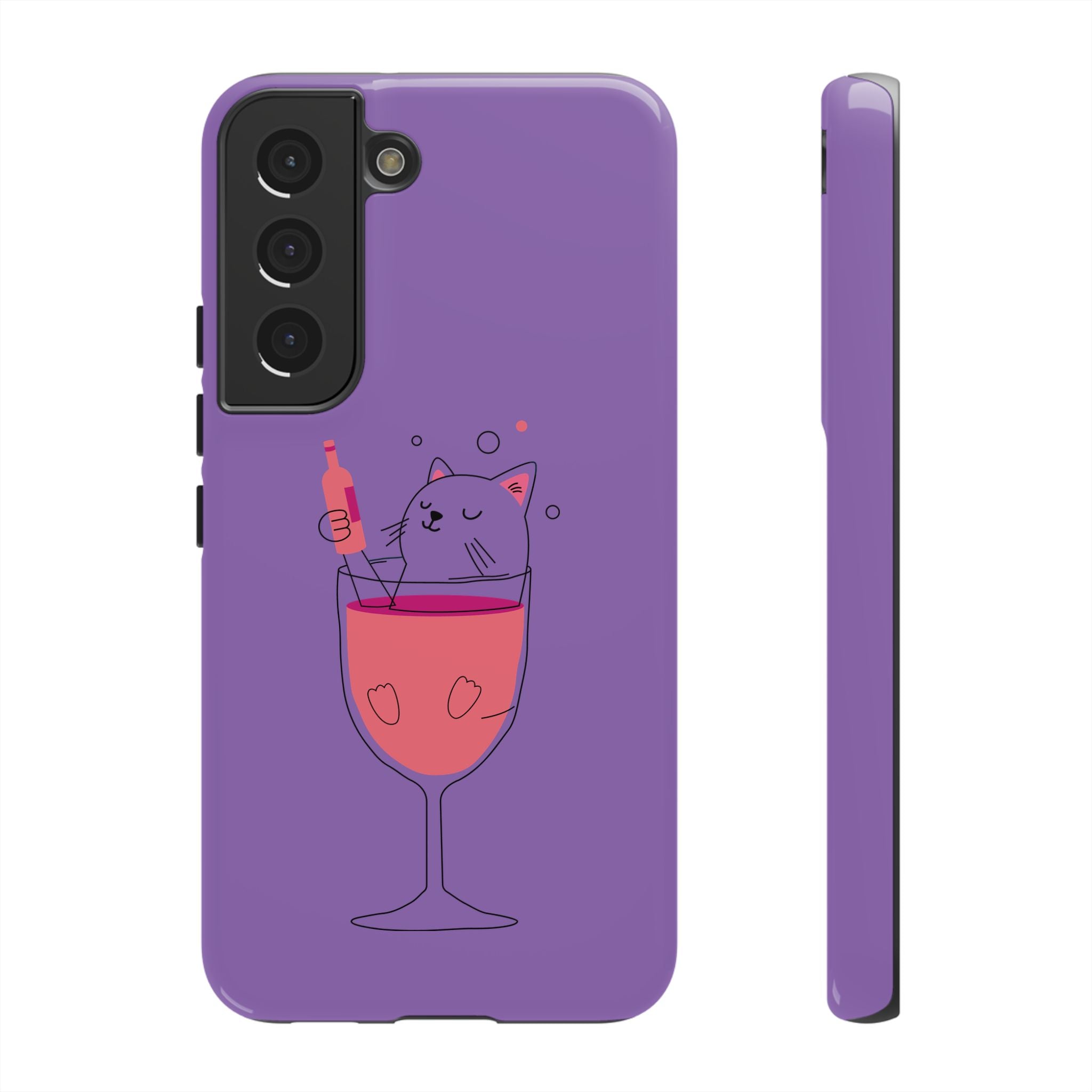 Cute Cat Phone Case, Fun Gift for Cat Lovers, Colorful Phone Cover, Pet Lover Accessory, Unique Cat Themed Case