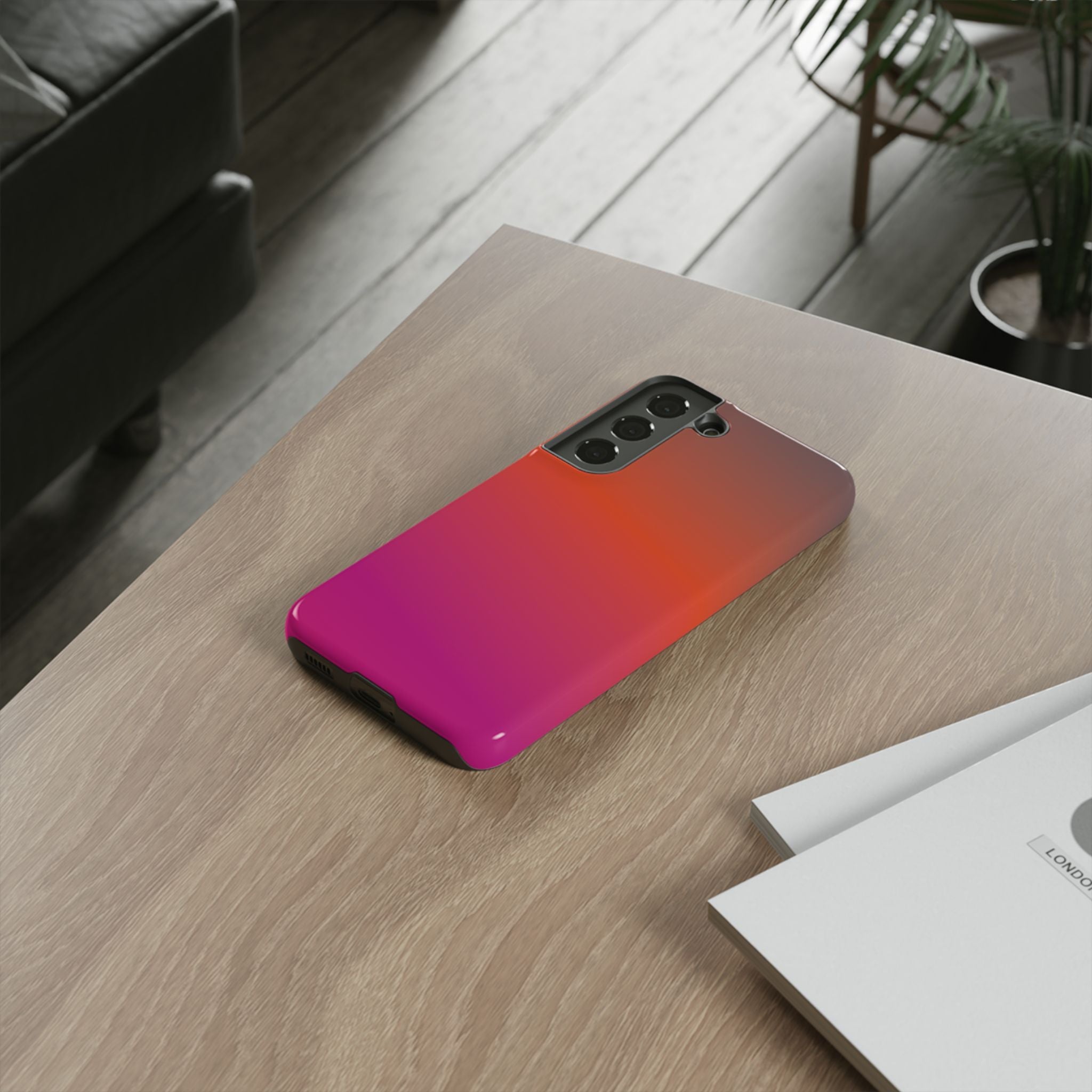 Gradient Phone Case, Custom Tough Case, Durable Phone Accessory, Vibrant Design, Gift for Tech Lovers, Birthday and Holiday Present