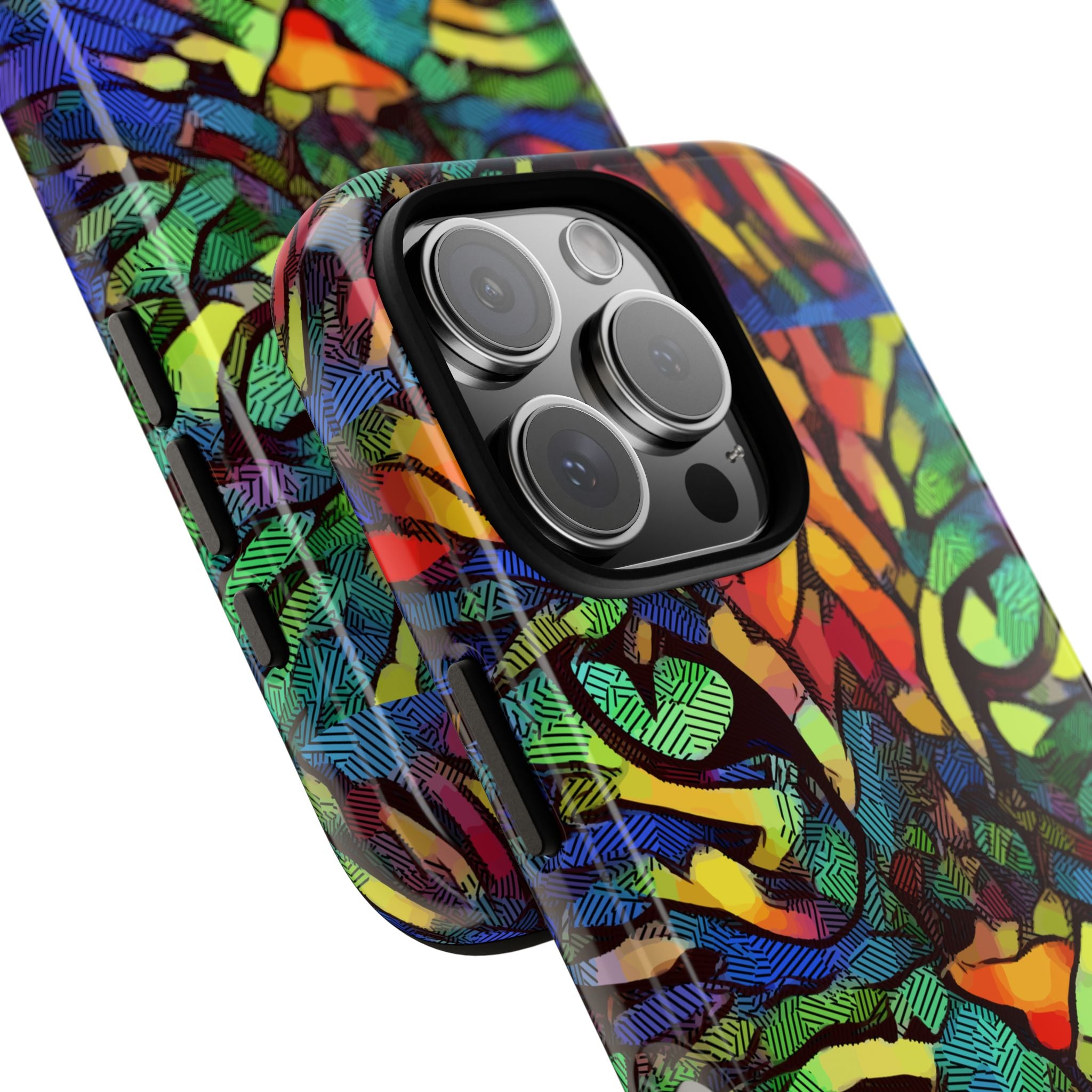 Colorful Phone Cases for Vibrant Style - Tough Cases, Unique Gifts, Animal Print, Artistic Design, Phone Accessories, Eco-Friendly
