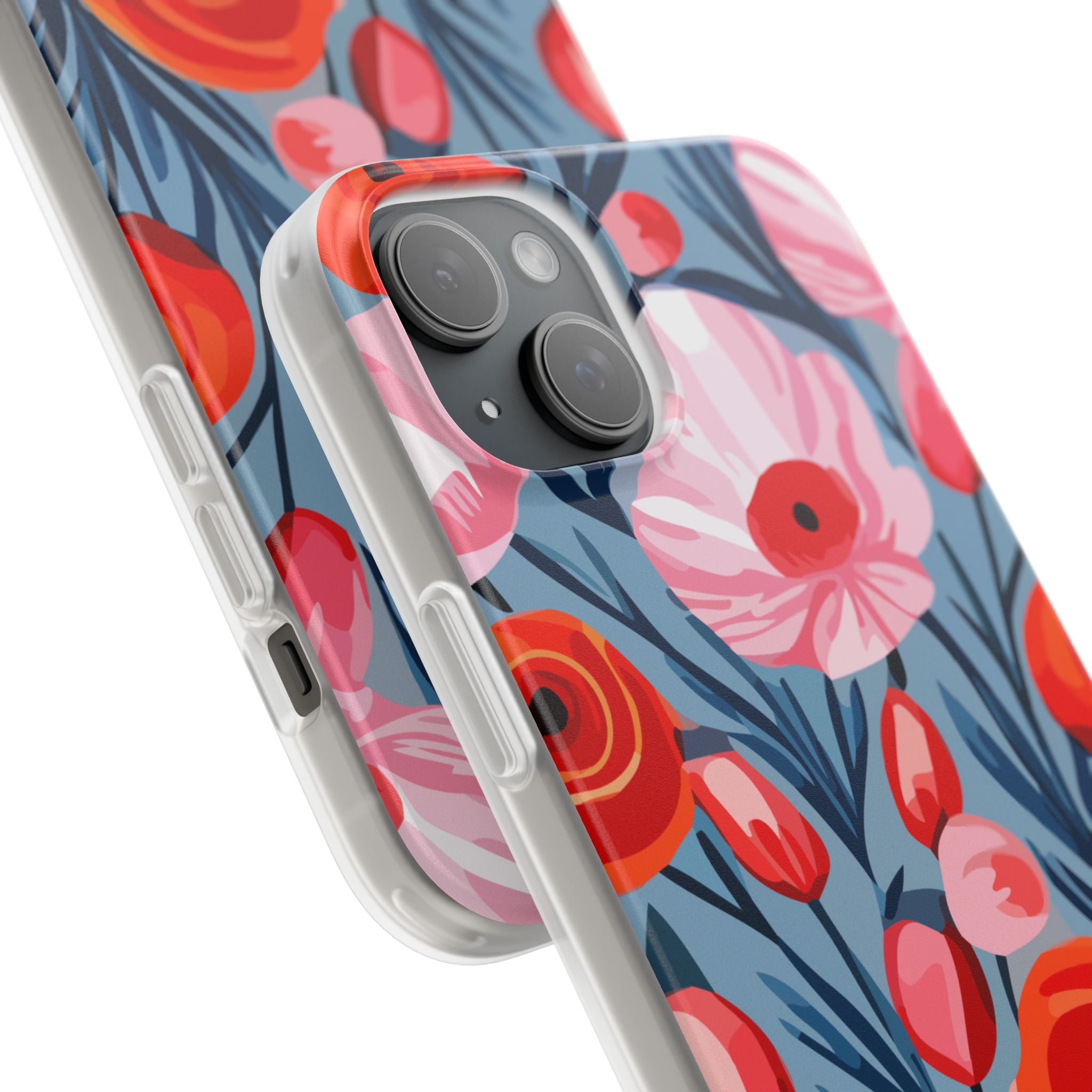 Beautiful Floral Flexi Cases for Phone, Stylish Protective Cover, Gift for Her, Phone Accessories, Floral Design