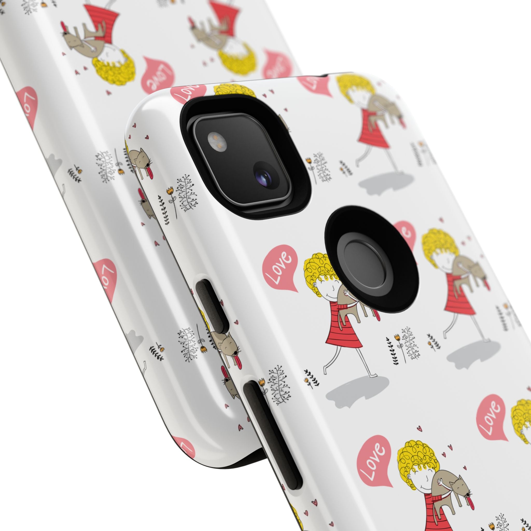 Love-Themed Phone Case | Cute Pet Lover Accessory, Perfect Gift for Birthdays, Anniversaries, Animal Lovers, Valentine's Day