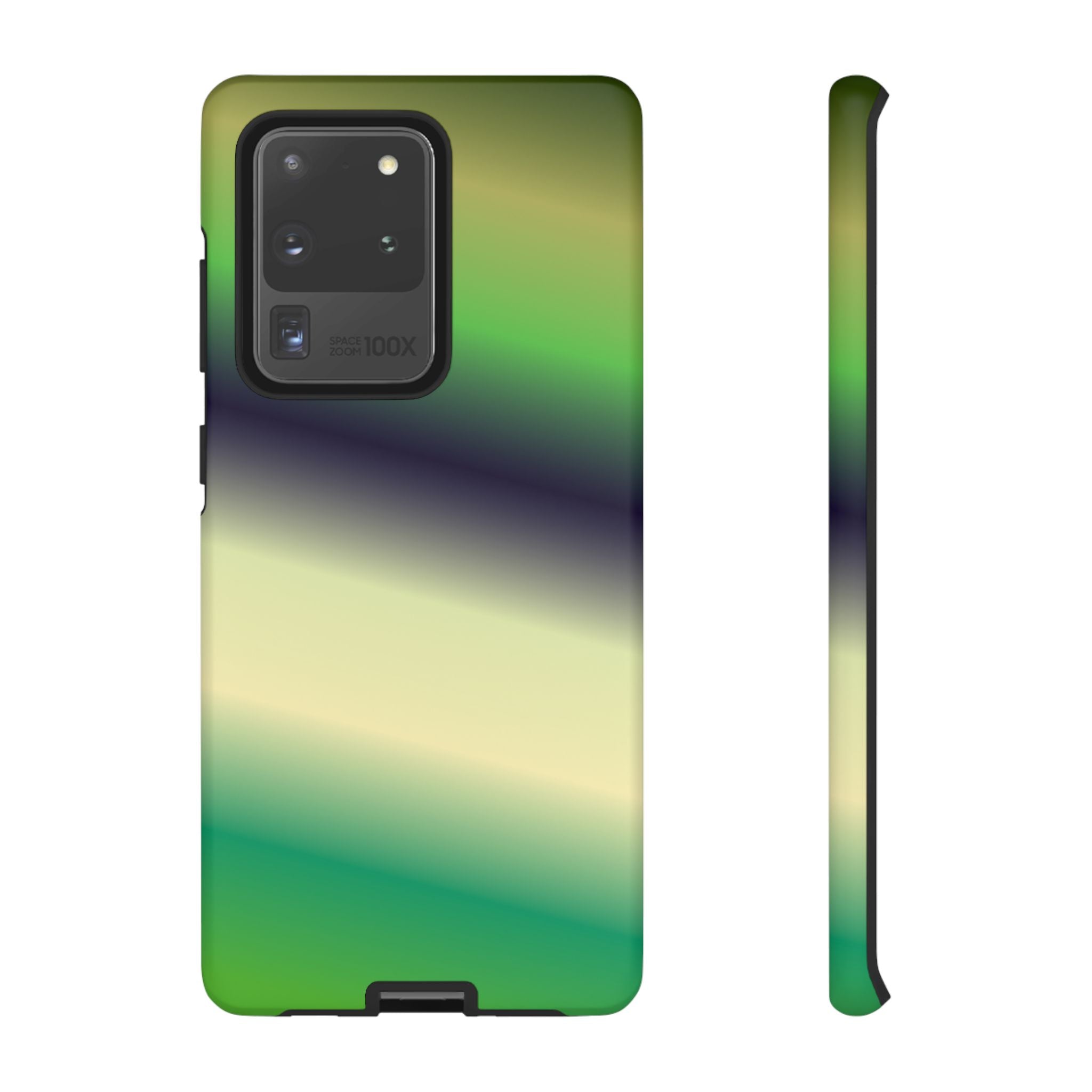 Gradient Phone Case - Tough Cases, Unique Cell Phone Cover, Stylish Tech Accessories, Green and Black Gradient, Perfect Gift