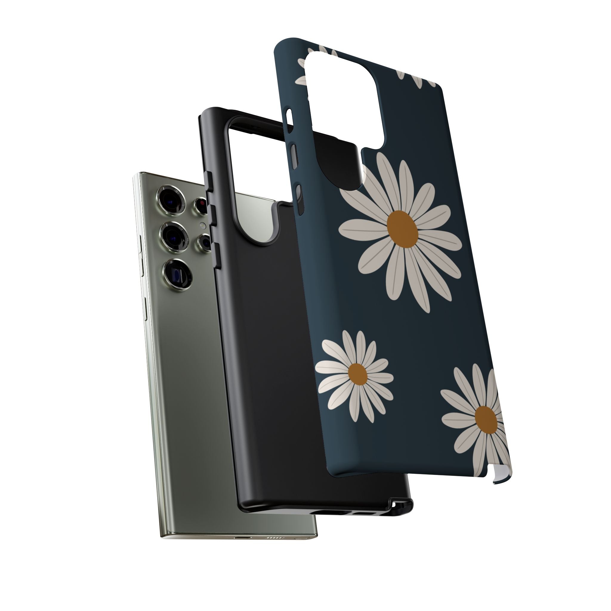 Daisy Phone Case, Floral Phone Cover, Tough Phone Case, Gift for Flower Lovers, Smartphone Accessory, Spring Design