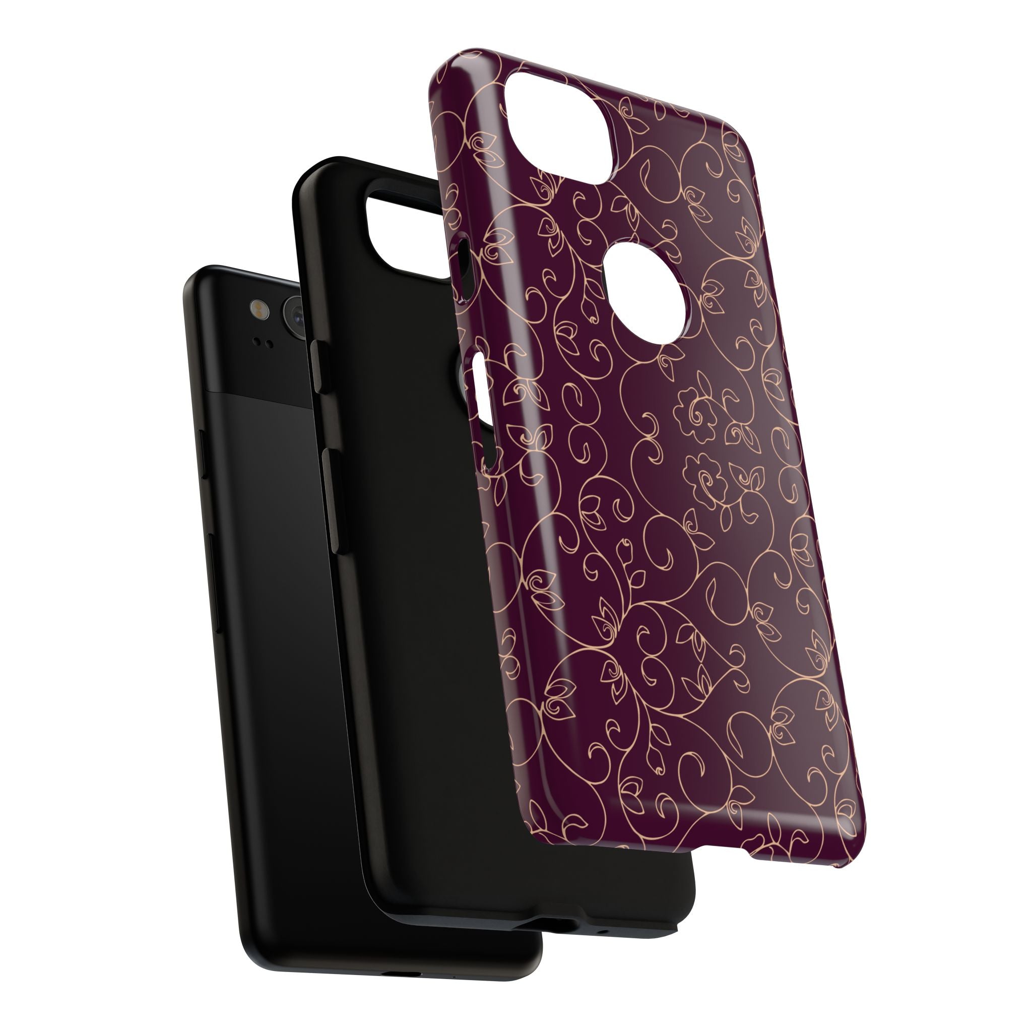 Elegant Floral Phone Case | Durable Mobile Cover, Gift for Her, Floral Design, Stylish Accessory, Phone Protection