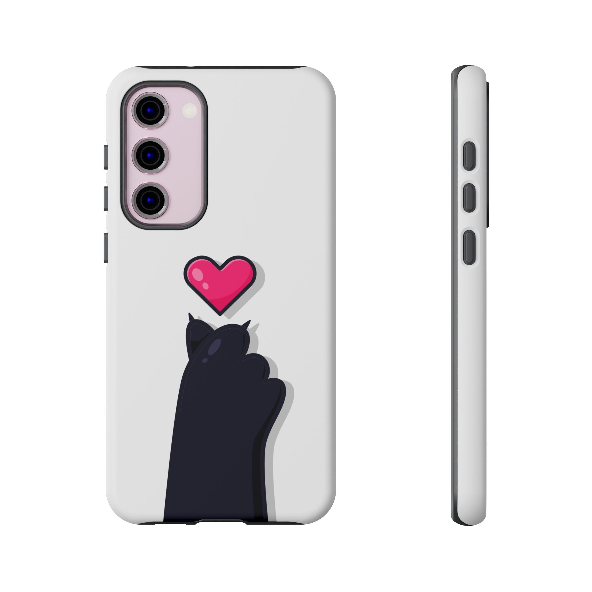 Cute Cat Love Phone Case, Tough Cell Phone Cover, Animal Lover Gifts, Pet Parent Accessories, Valentine's Day Essentials