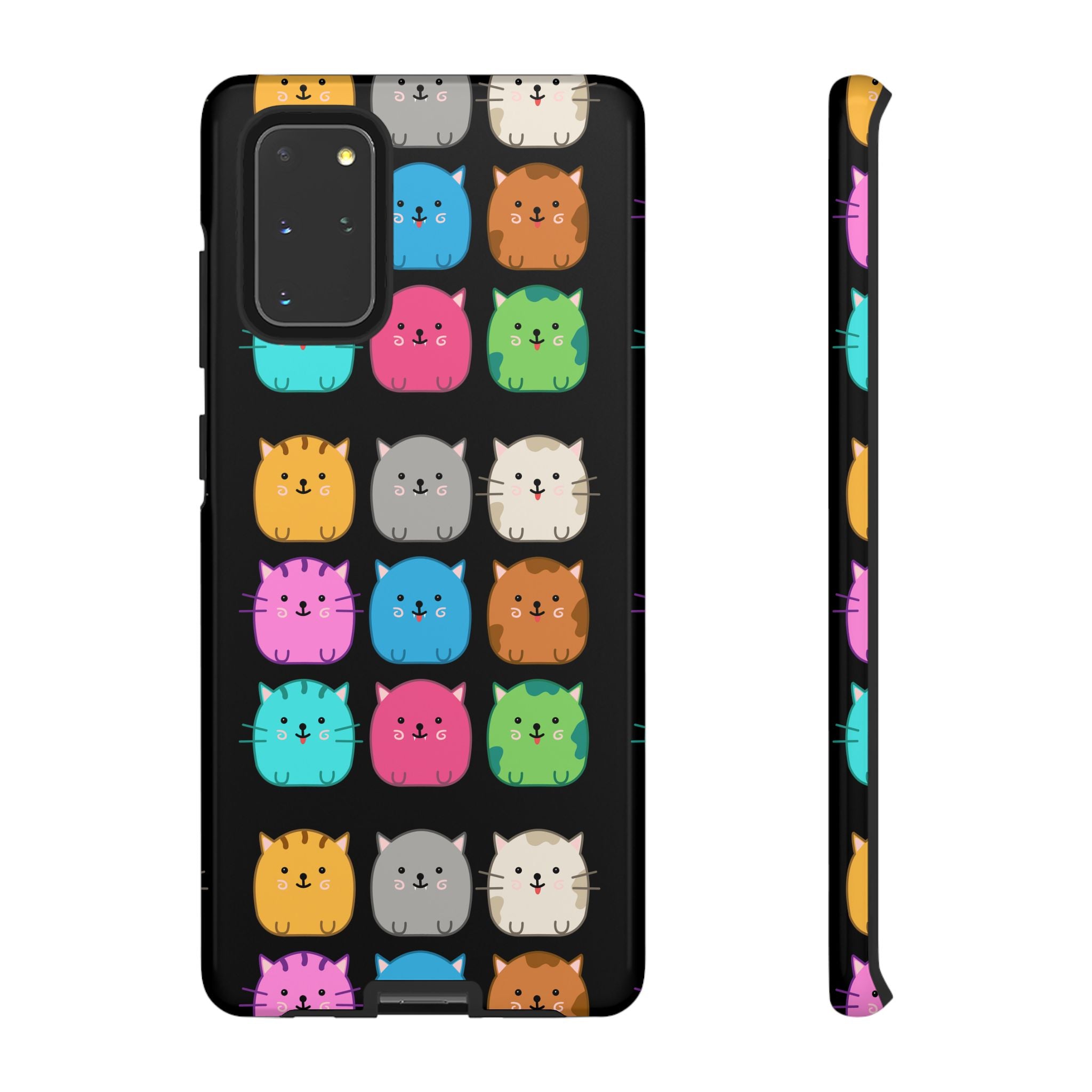 Cute Cat Phone Case, Kawaii Animal Lover Gift, Tough Phone Cover for Kids and Adults, Fun Cat Designs for Birthdays, Pet Lovers