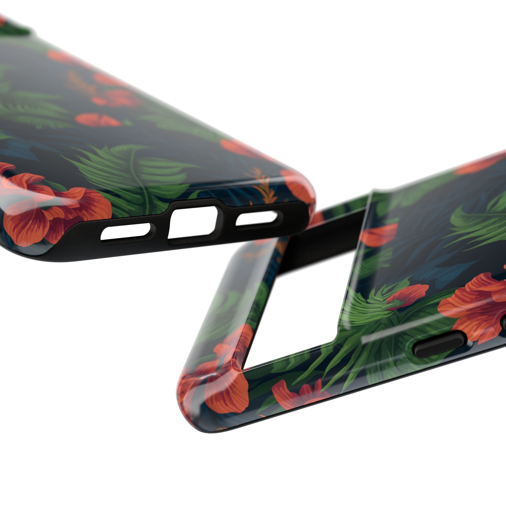Tropical Phone Case with Floral Design, Eco-Friendly Protection for Summer Vibes, Ideal Gift for Nature Lovers, Vibrant Background