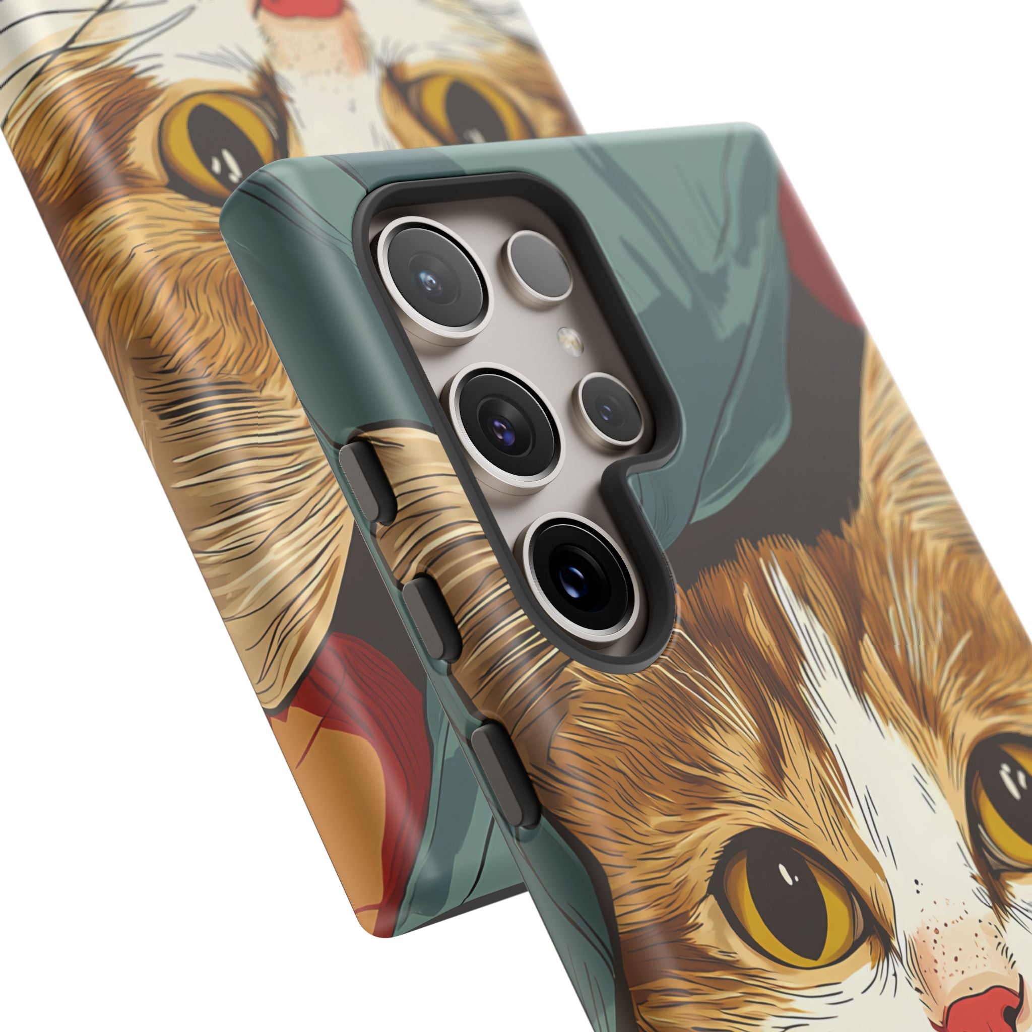Cute Cat Phone Case - Ideal for Cat Lovers, Pet Owners, Birthday Gifts, Smartphone Accessories, Funny Pet Humor