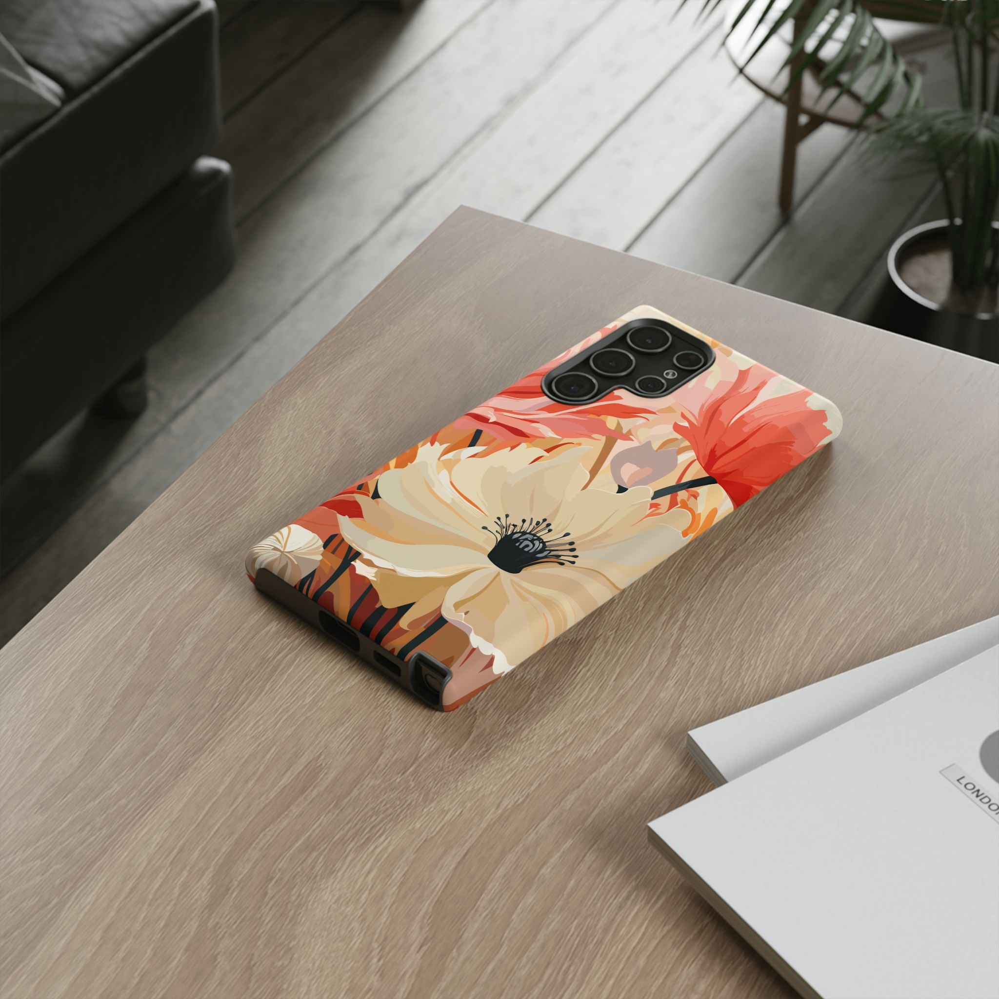 Floral Phone Case, Tough Protective Cover for Floral Lovers, Perfect Gift for Friends, Spring Celebration, Art Lovers Gift