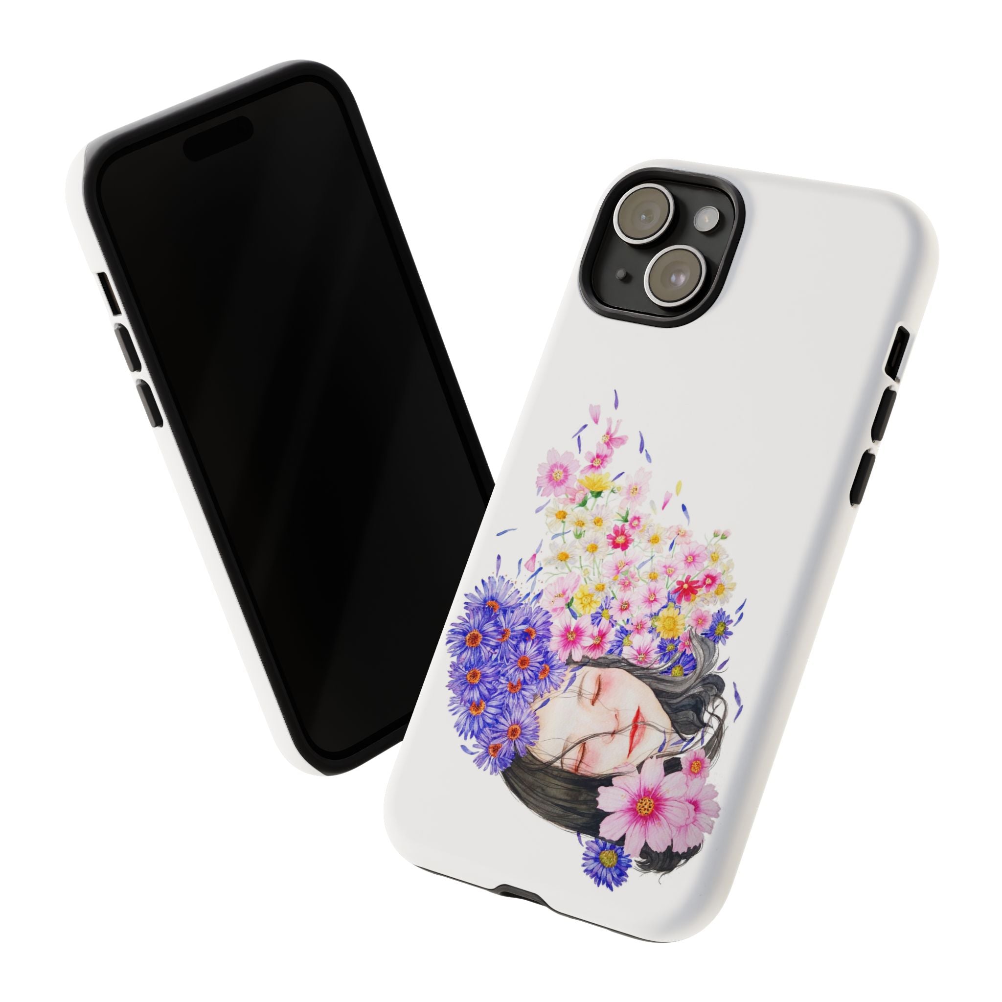 Floral Phone Case | Tough Cases | Cute Floral Design, Gift for Her, Spring Accessory, Mother's Day Gift, Stylish Protection