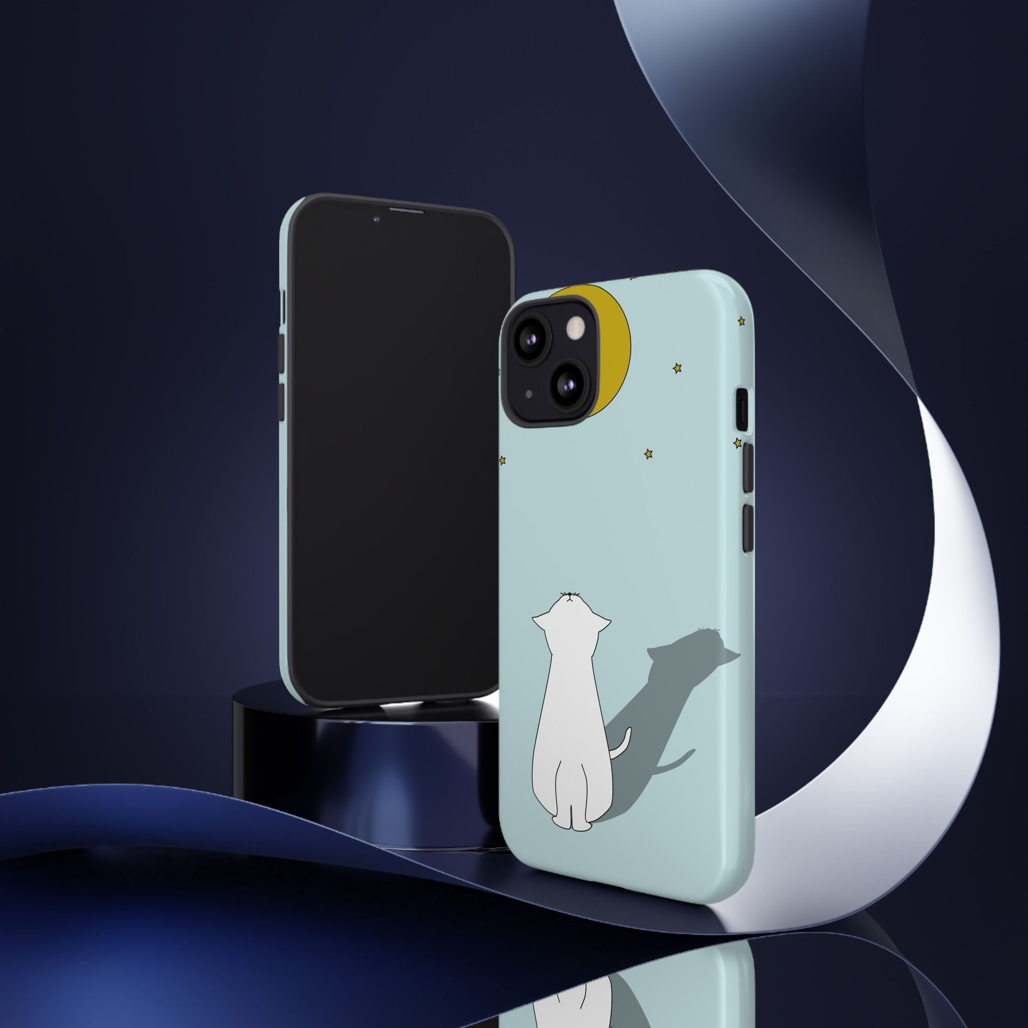 Cute Cat Phone Case, Tough Phone Cover, Pet Lover Gift, Unique Case, Animal Decor, Birthday Gift