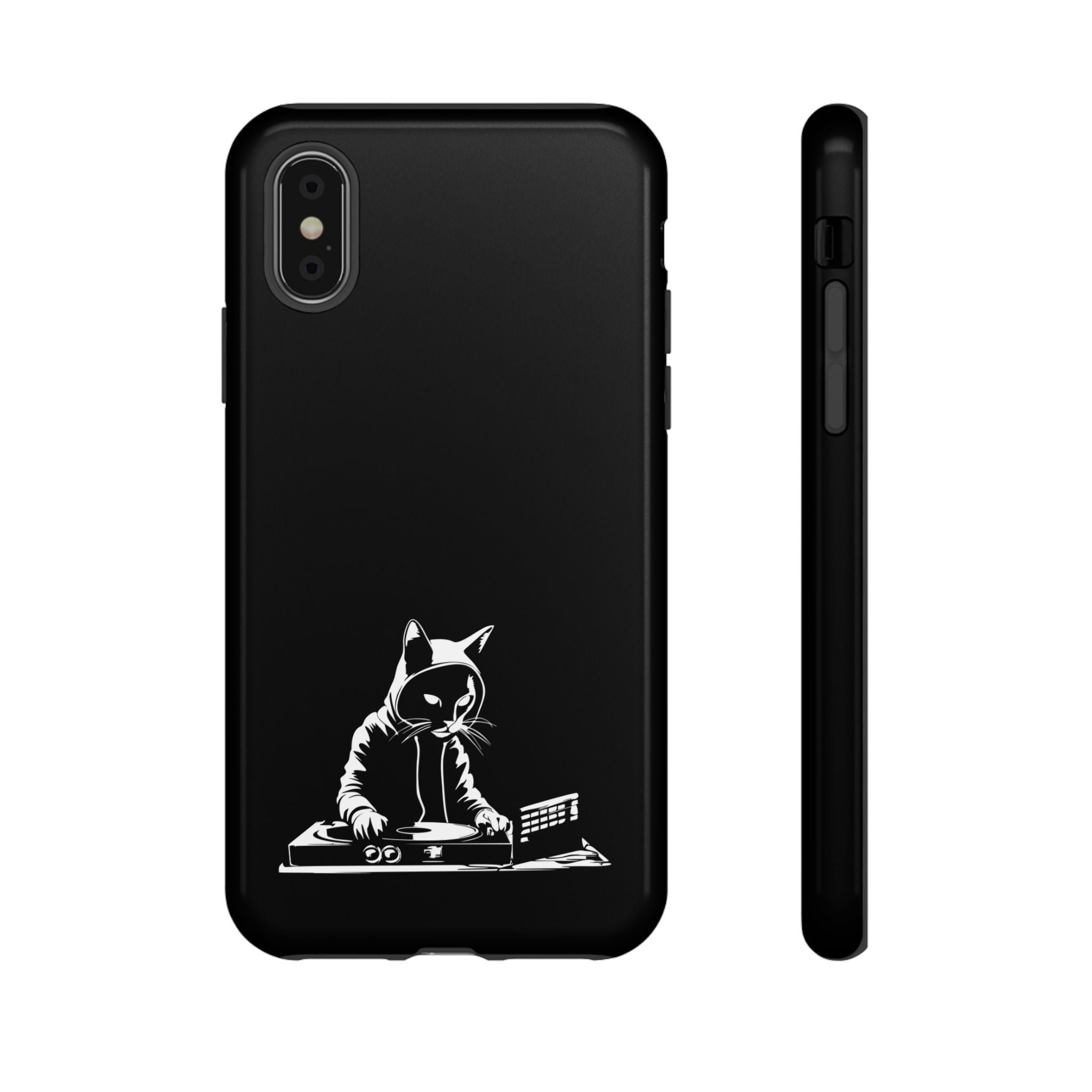 Cat DJ Phone Case | Stylish Tough Cases for Music Lovers, Gift for Cat Owners, Unique Phone Accessory, Cool Tech Gear