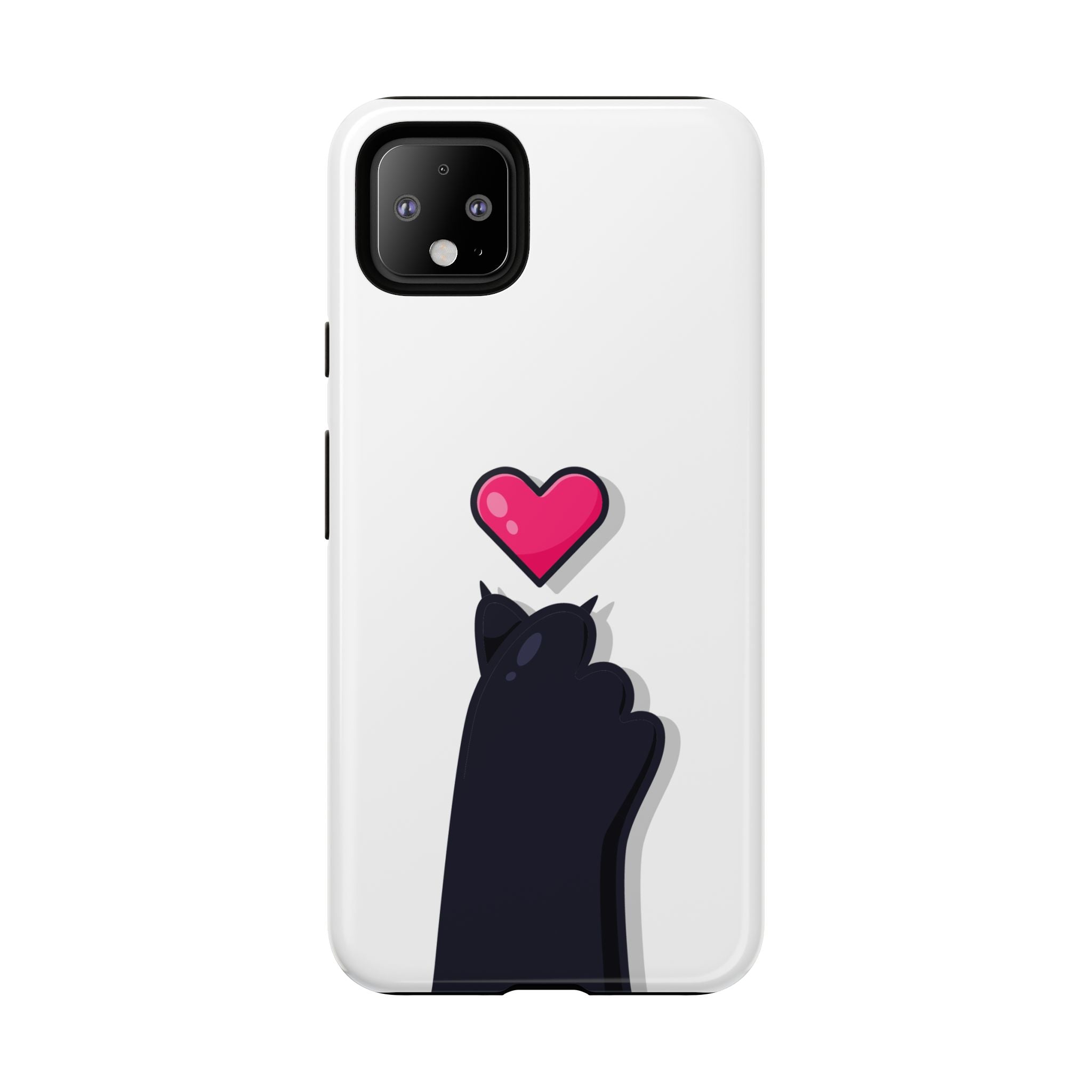 Cute Cat Love Phone Case, Tough Cell Phone Cover, Animal Lover Gifts, Pet Parent Accessories, Valentine's Day Essentials