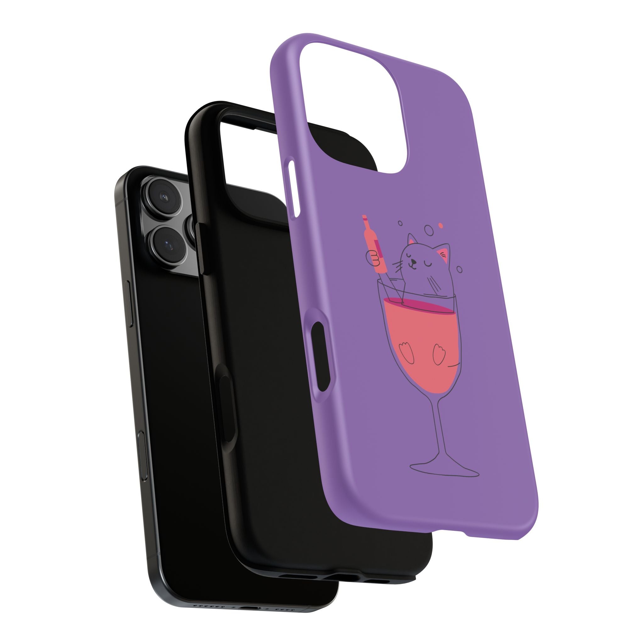 Cute Cat Phone Case, Fun Gift for Cat Lovers, Colorful Phone Cover, Pet Lover Accessory, Unique Cat Themed Case