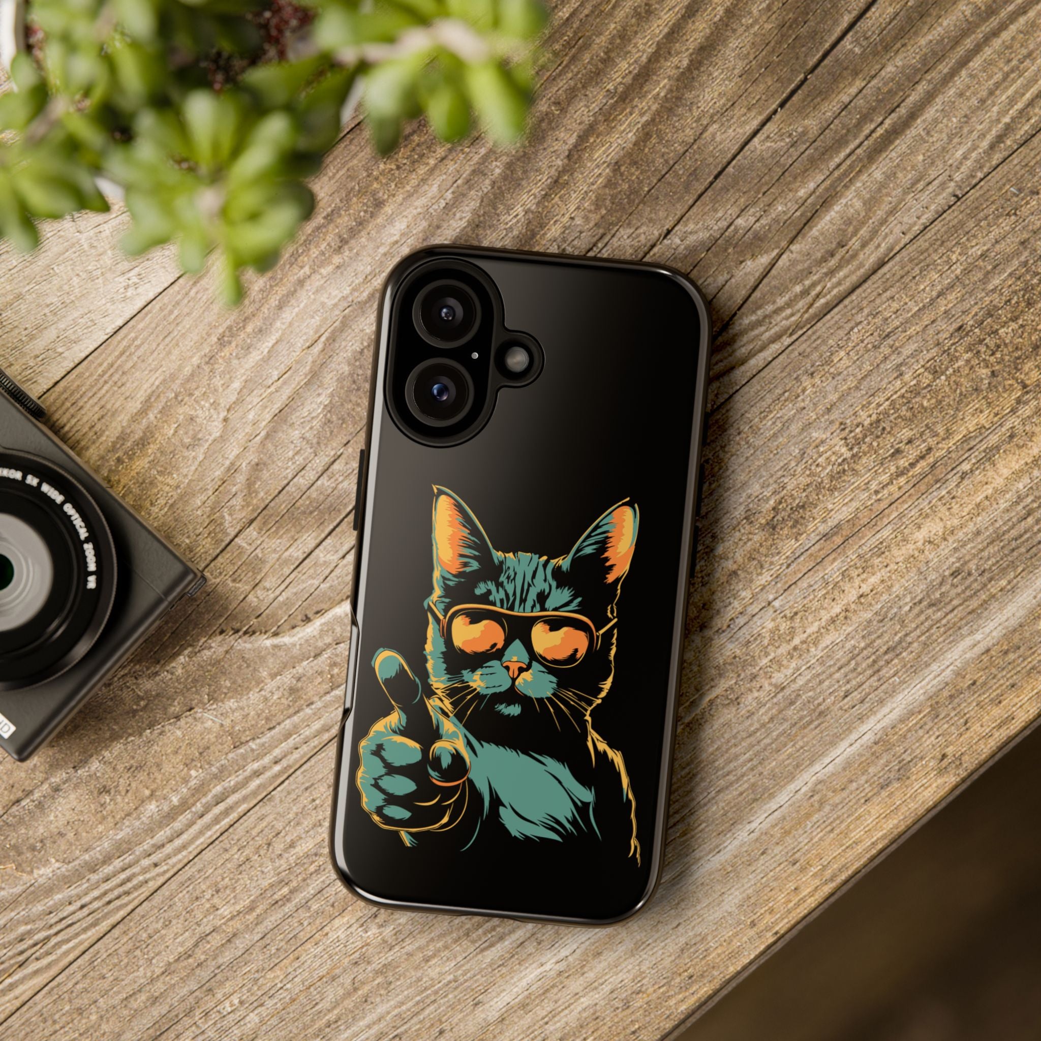 Cool Cat Phone Case, Stylish Phone Cover, Pet Lover Gift, Cute Cat Design, Fun Cat Accessories
