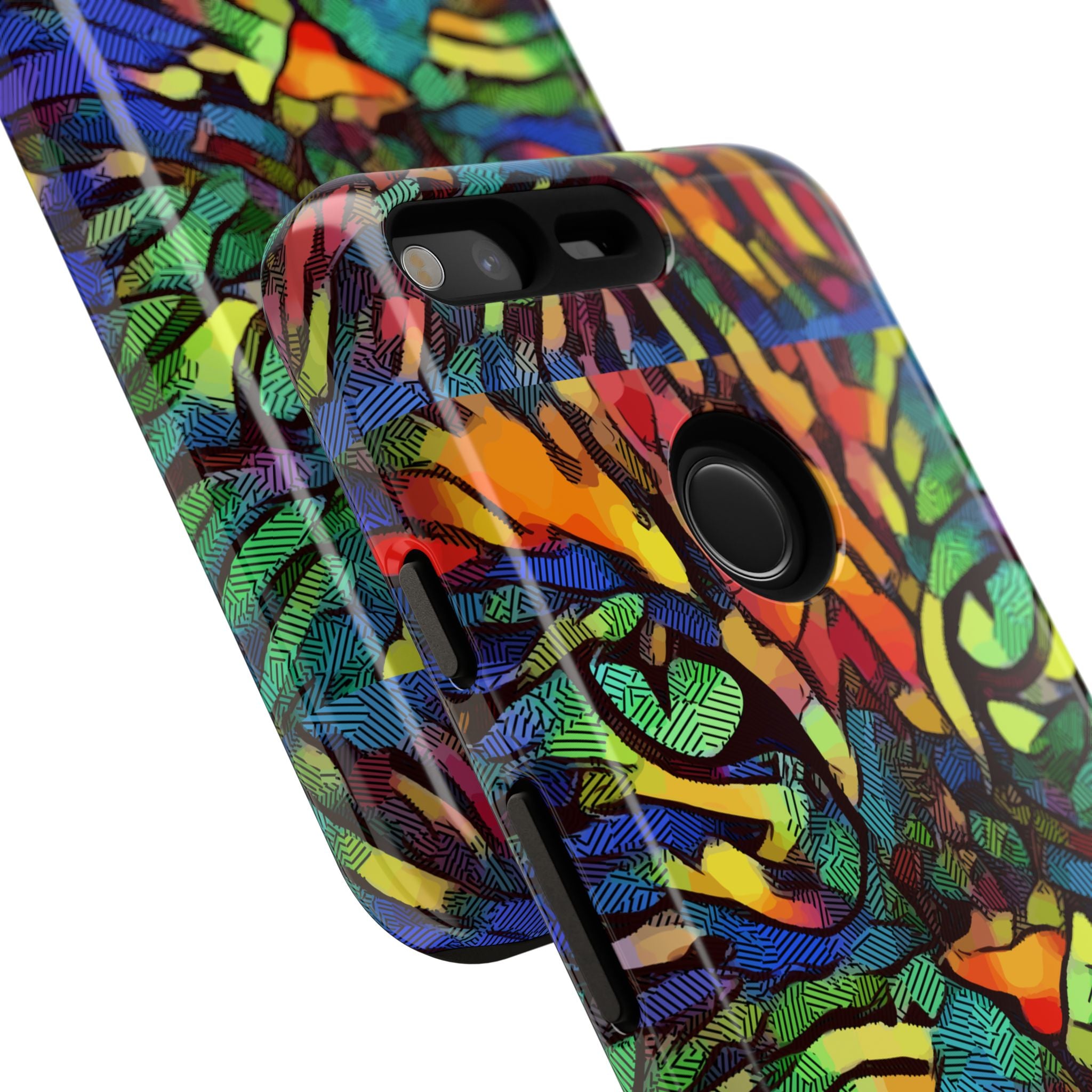 Colorful Phone Cases for Vibrant Style - Tough Cases, Unique Gifts, Animal Print, Artistic Design, Phone Accessories, Eco-Friendly