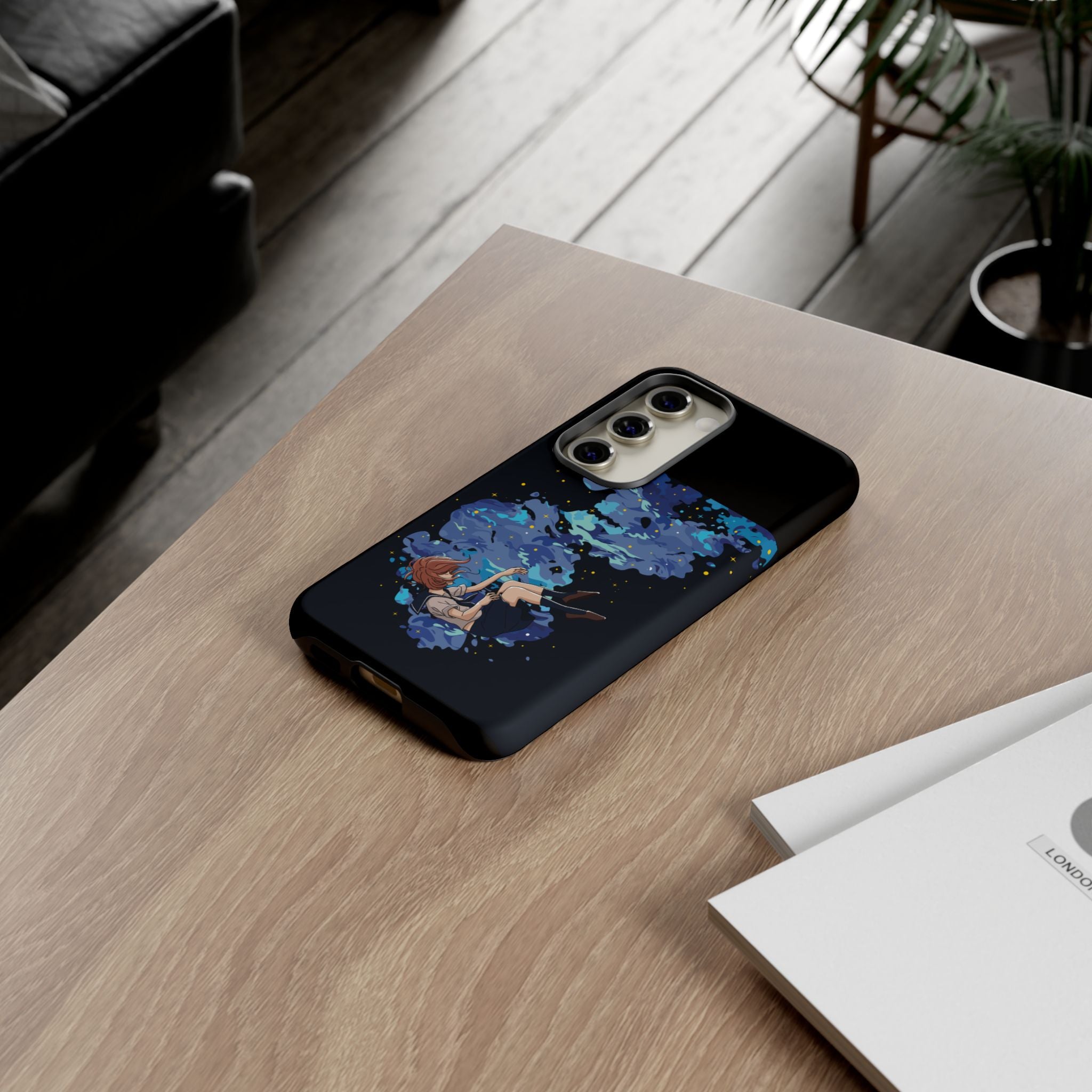 Tough Cases Phone Case - Artistic Galaxy Design, Cute Sleeve for Teens, Gift for Students, Unique Mobile Accessory, Trendy Tech Protection