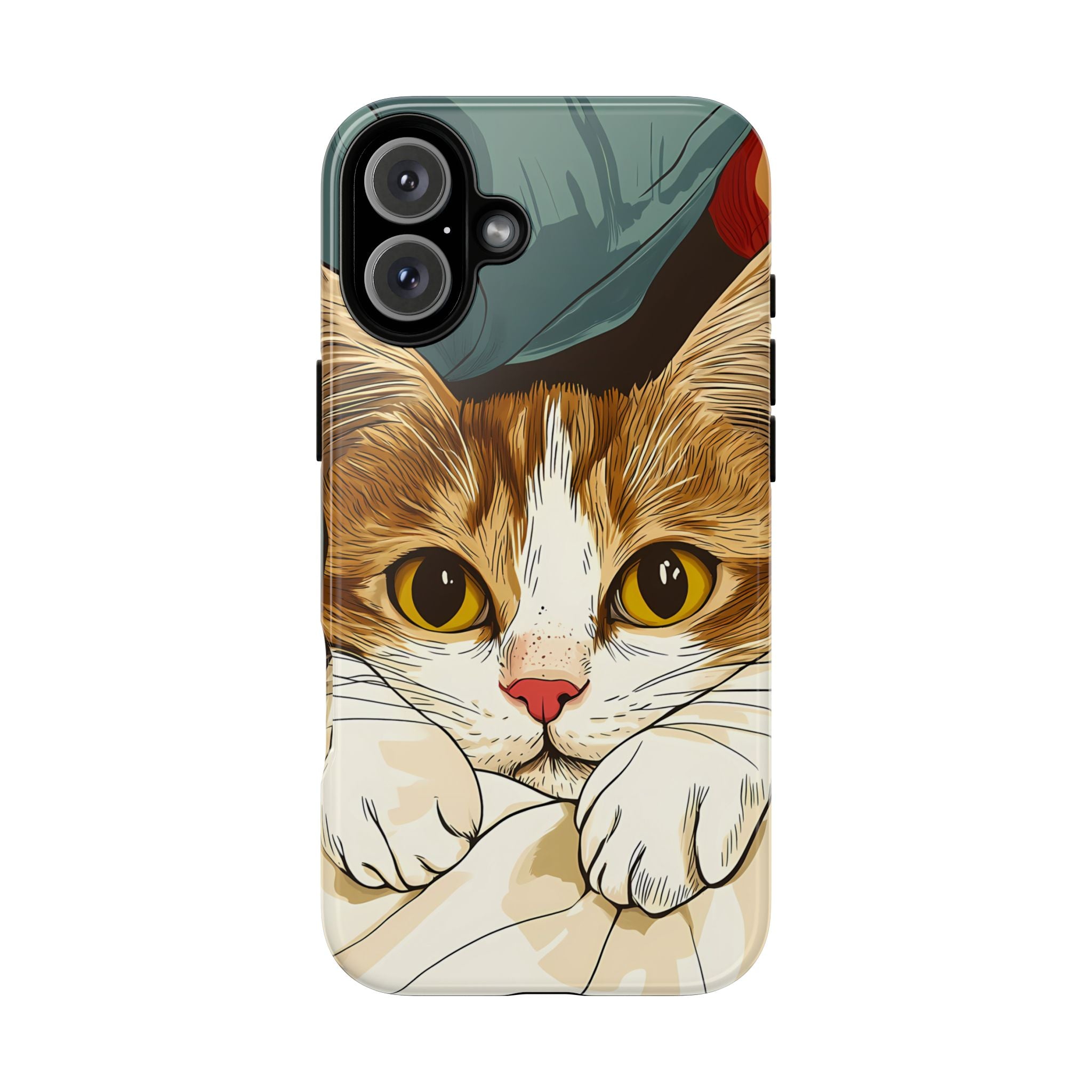 Cute Cat Phone Case - Ideal for Cat Lovers, Pet Owners, Birthday Gifts, Smartphone Accessories, Funny Pet Humor