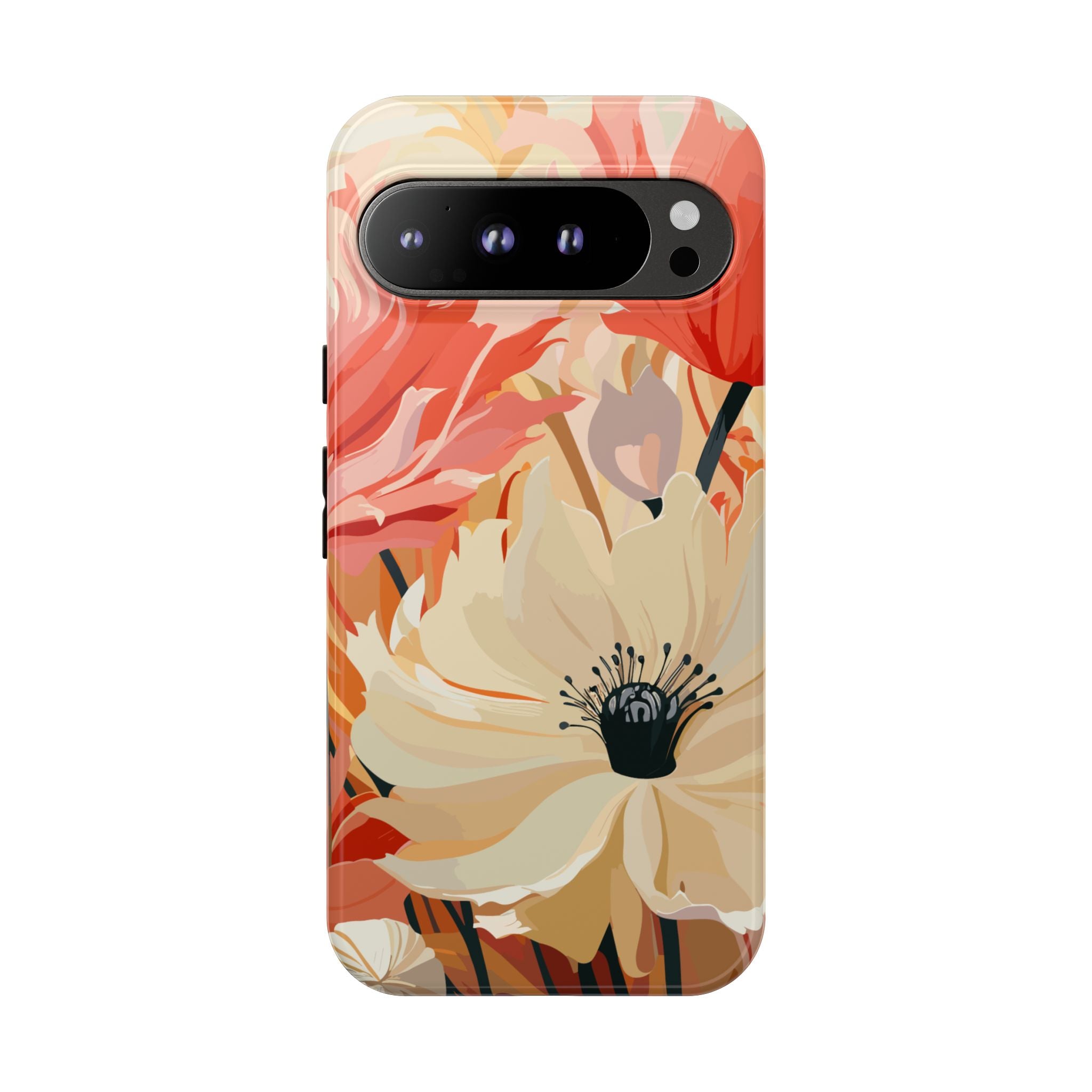 Floral Phone Case, Tough Protective Cover for Floral Lovers, Perfect Gift for Friends, Spring Celebration, Art Lovers Gift