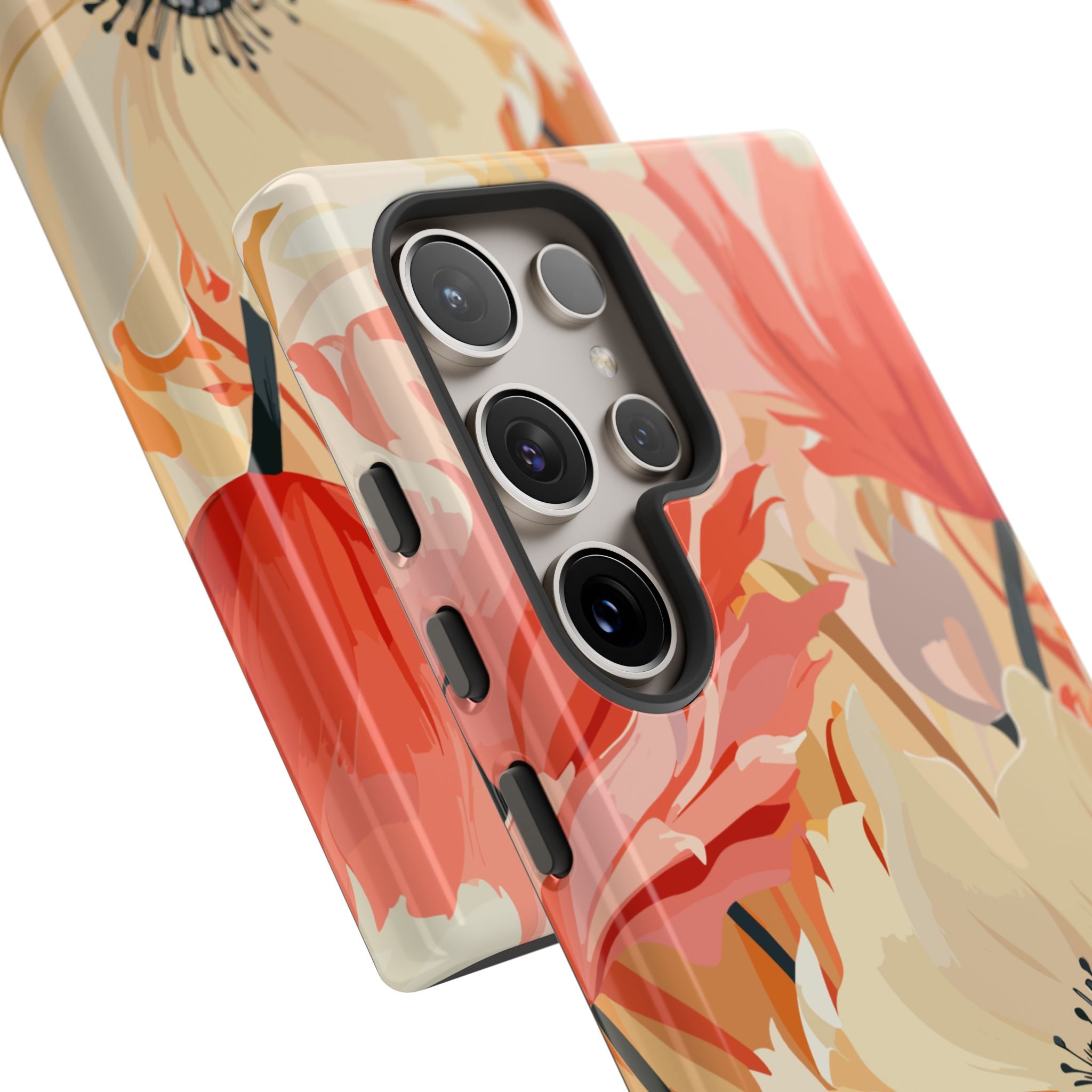 Floral Phone Case, Tough Protective Cover for Floral Lovers, Perfect Gift for Friends, Spring Celebration, Art Lovers Gift