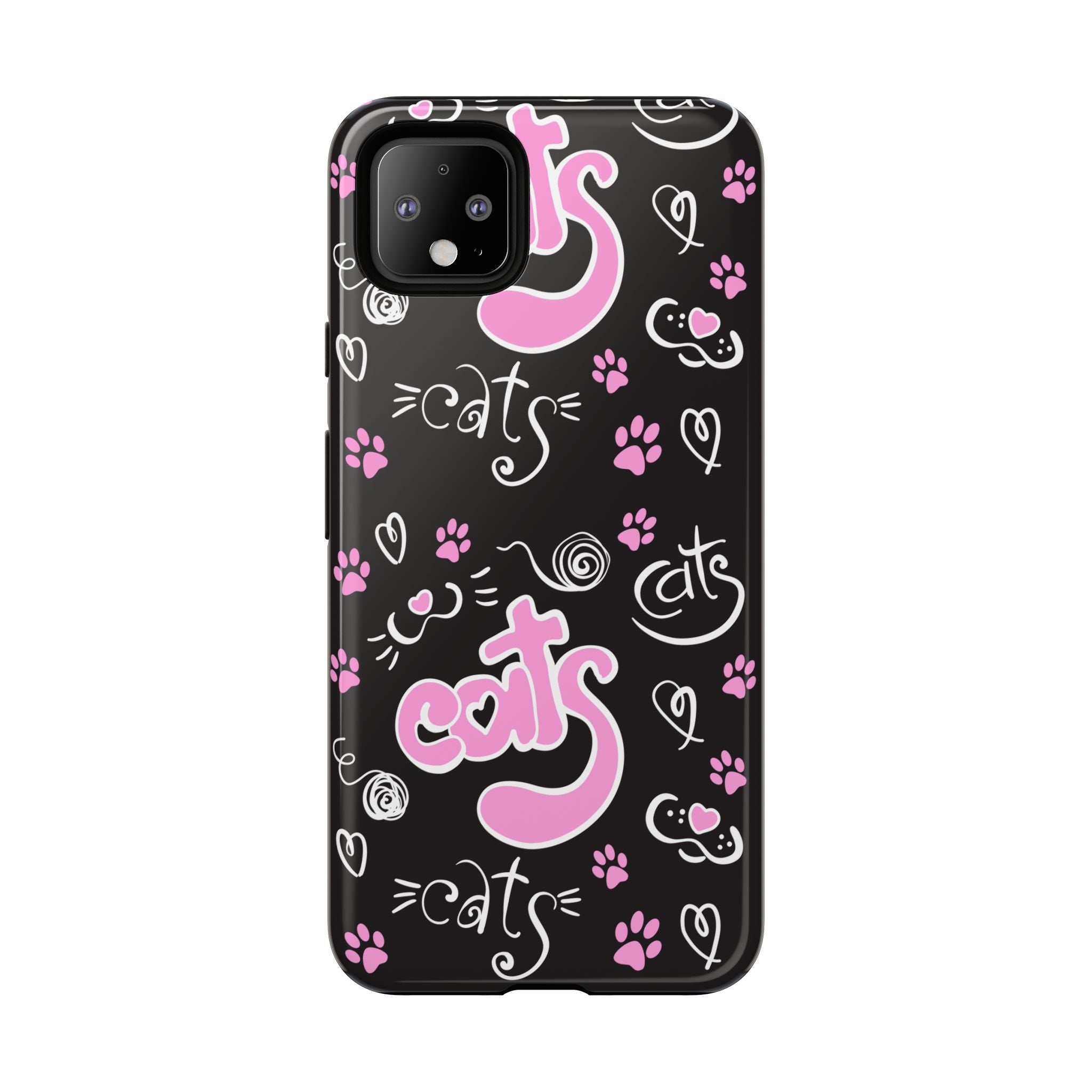 Cute Cat Print Phone Cases, Tough Cases for Cat Lovers, Pet Phone Cover, Gift for Cat Moms, Stylish Phone Accessories