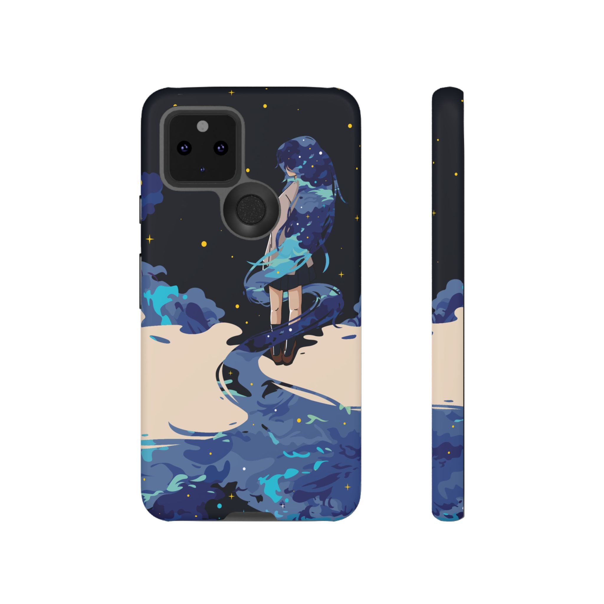 Galaxy-Inspired Phone Case, Celestial Design, Tough Phone Cover, Gift for Space Lovers, Artsy Accessories, Unique Merchandise
