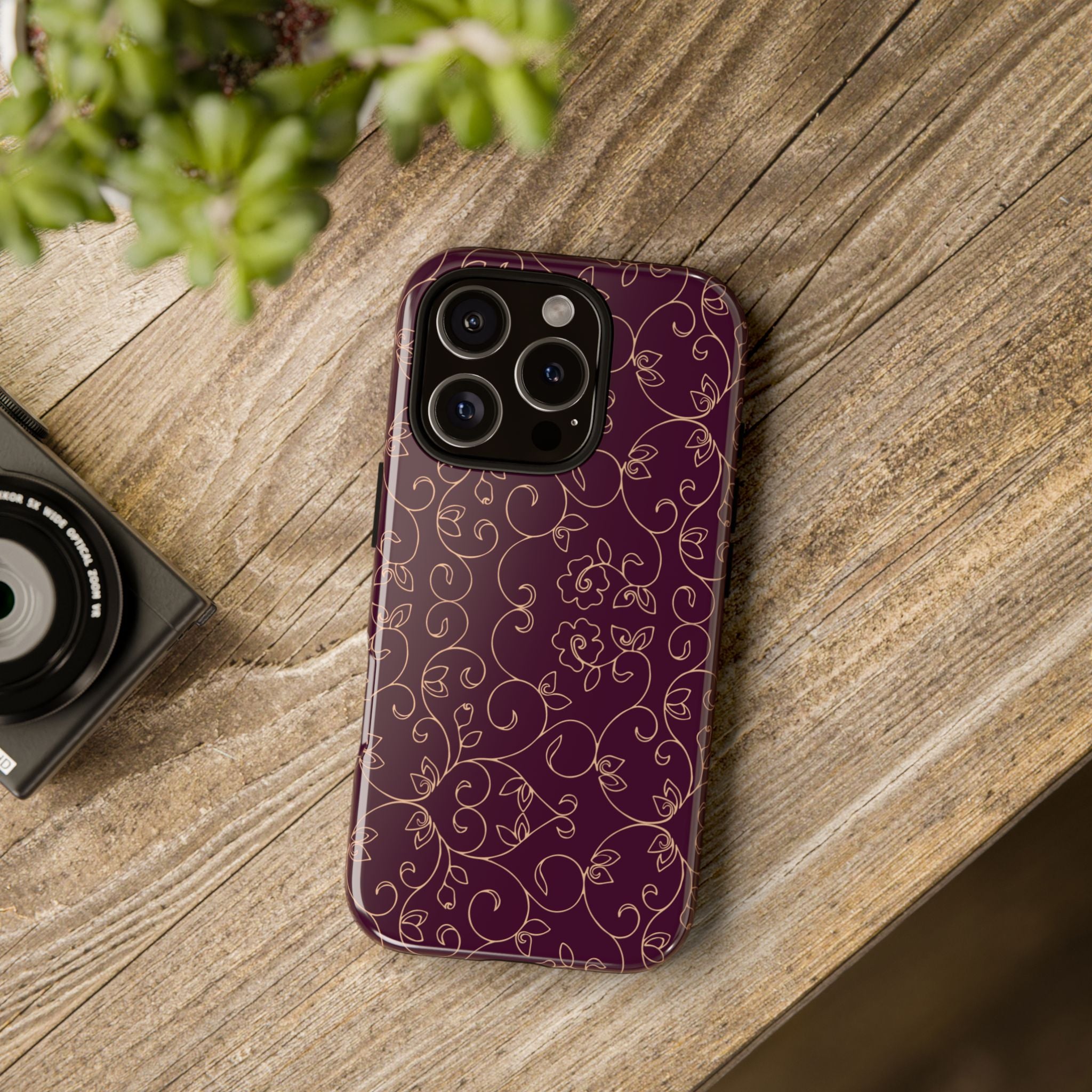 Elegant Floral Phone Case | Durable Mobile Cover, Gift for Her, Floral Design, Stylish Accessory, Phone Protection