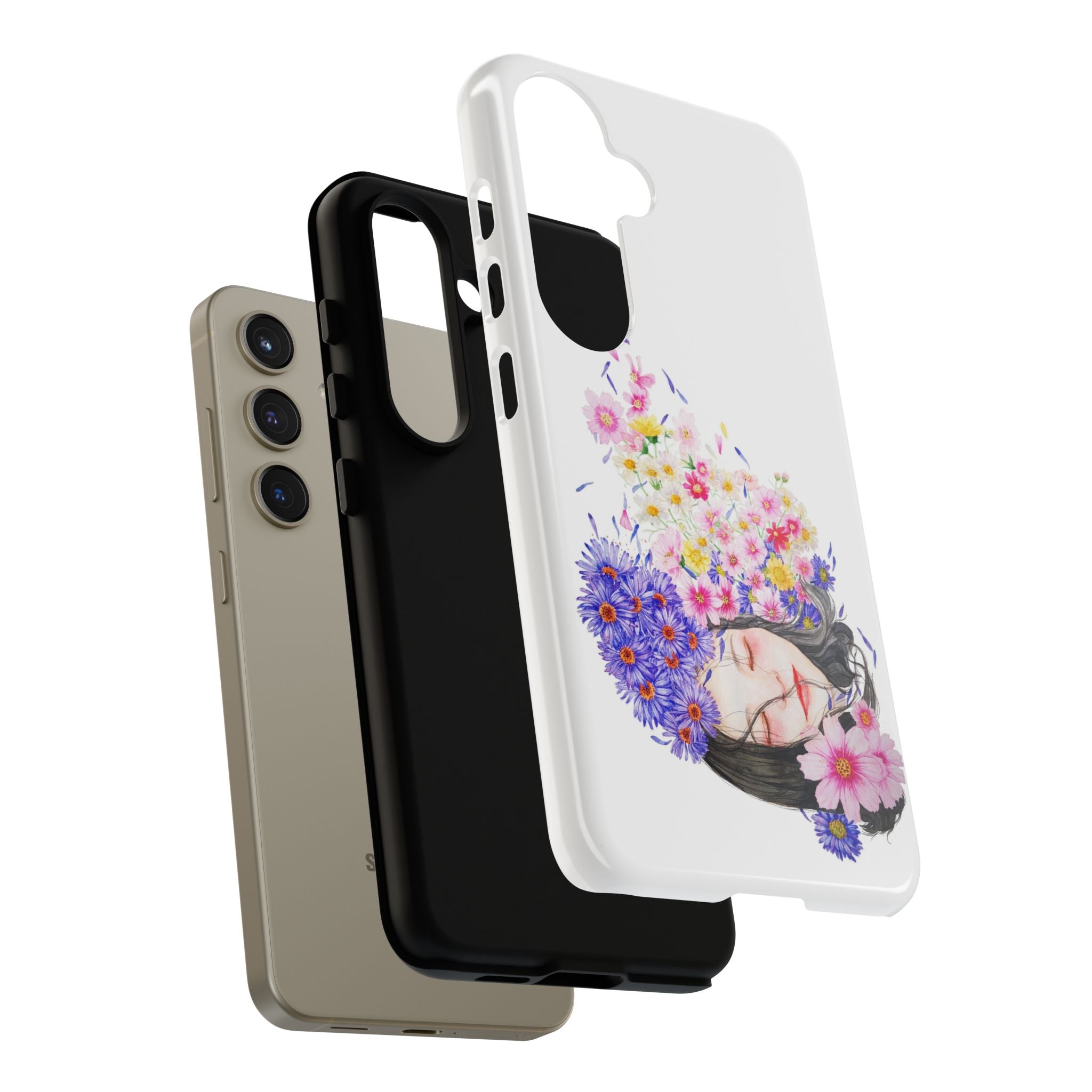 Floral Phone Case | Tough Cases | Cute Floral Design, Gift for Her, Spring Accessory, Mother's Day Gift, Stylish Protection