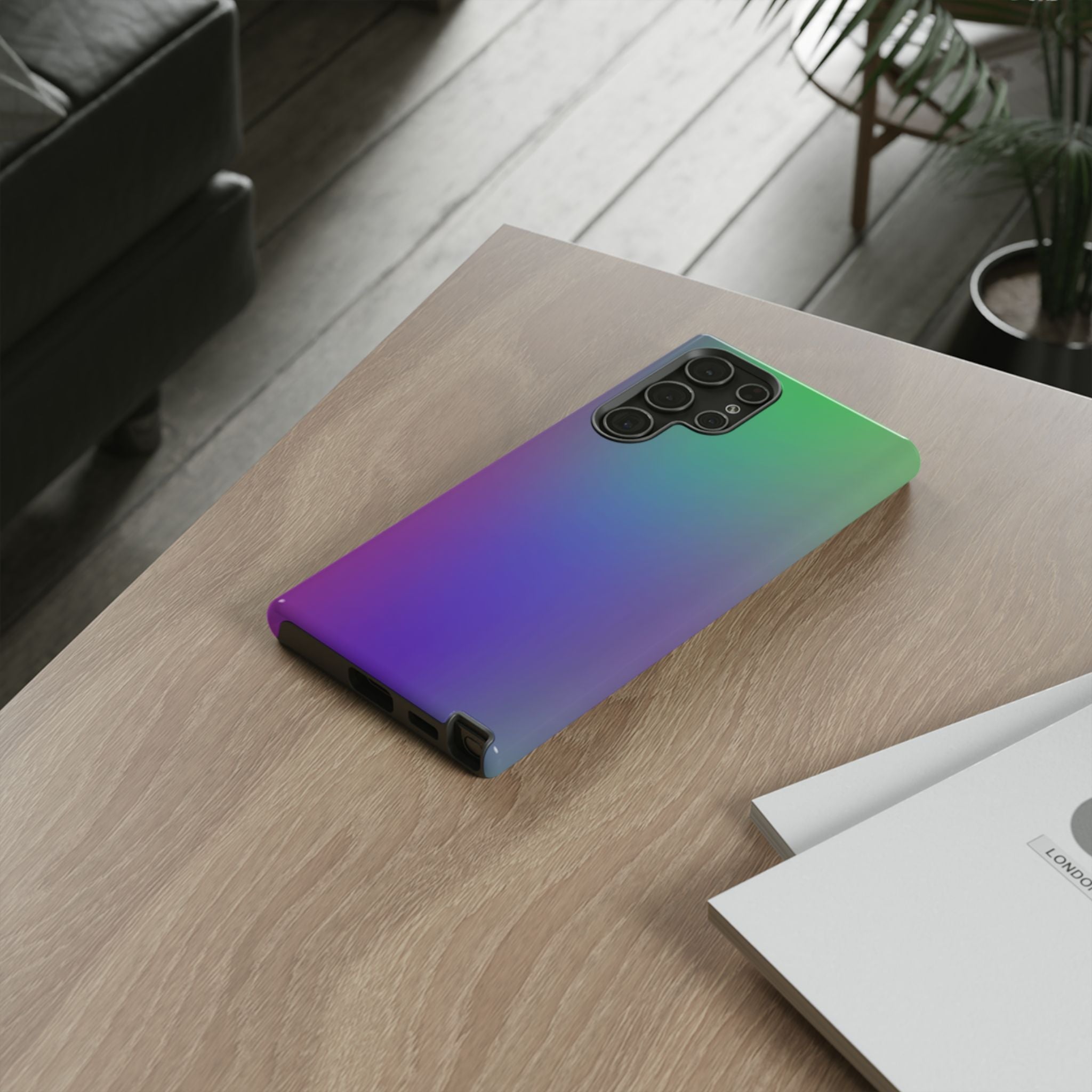 Gradient Phone Case, Durable Phone Protector, Trendy Cell Phone Accessory, Gift for Tech Lovers, Stylish Mobile Case