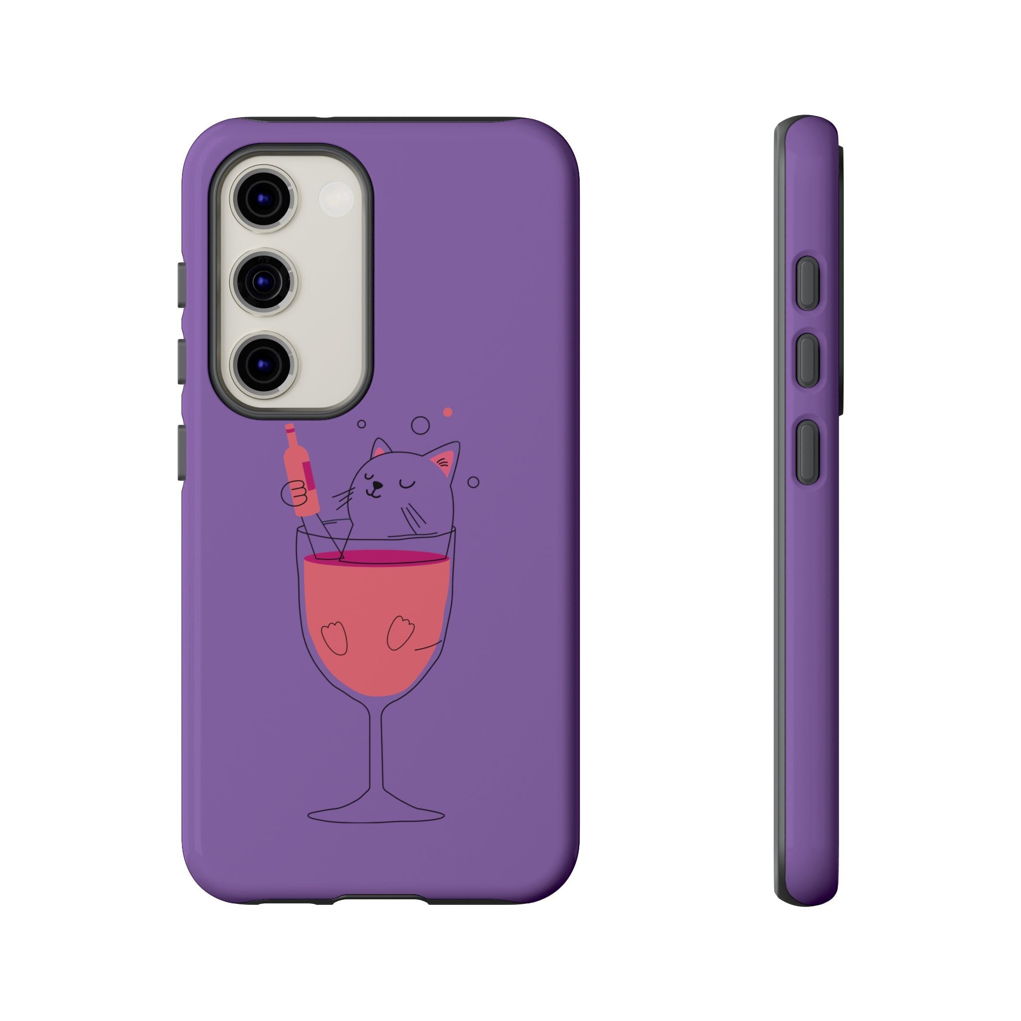 Cute Cat Phone Case, Fun Gift for Cat Lovers, Colorful Phone Cover, Pet Lover Accessory, Unique Cat Themed Case