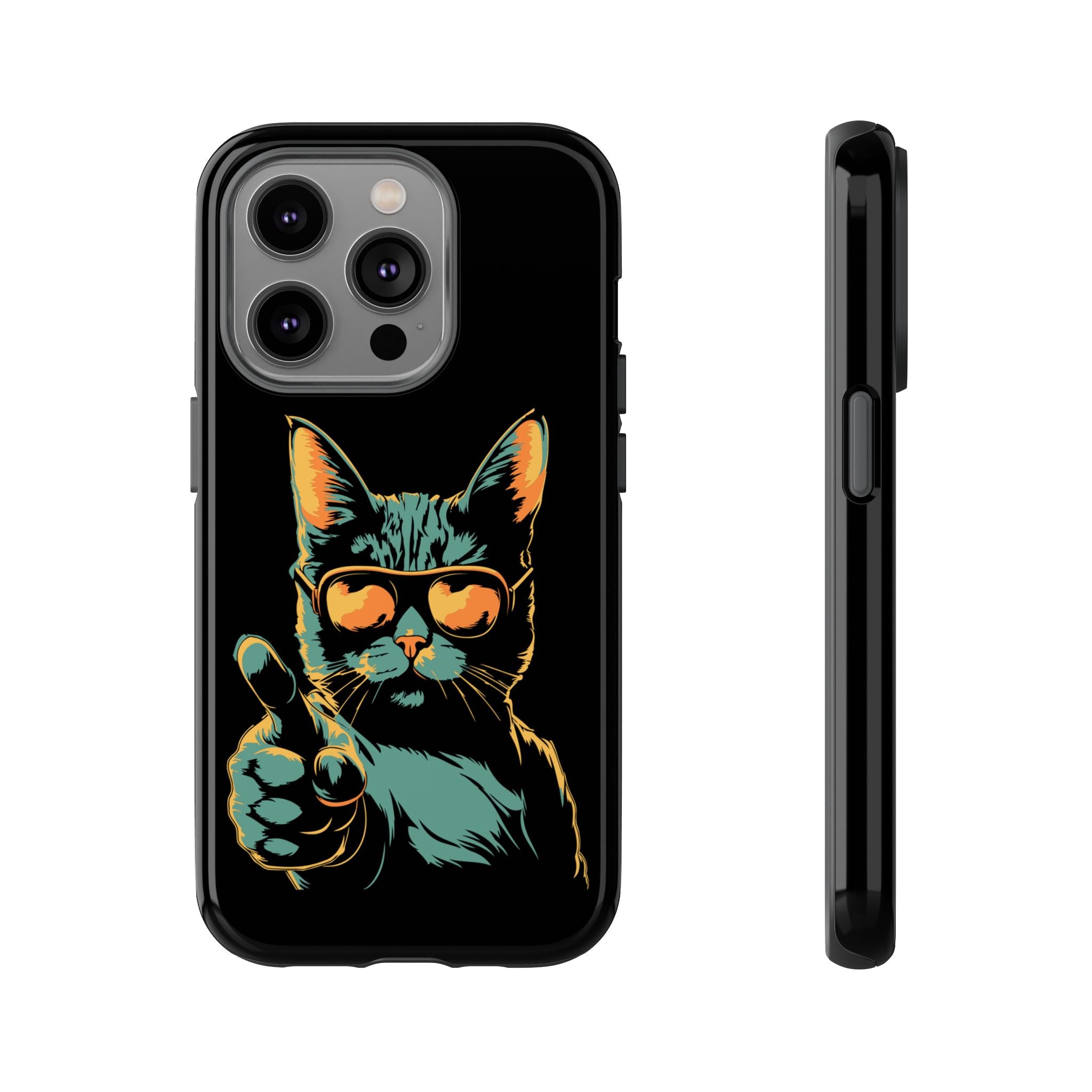 Cool Cat Phone Case, Stylish Phone Cover, Pet Lover Gift, Cute Cat Design, Fun Cat Accessories
