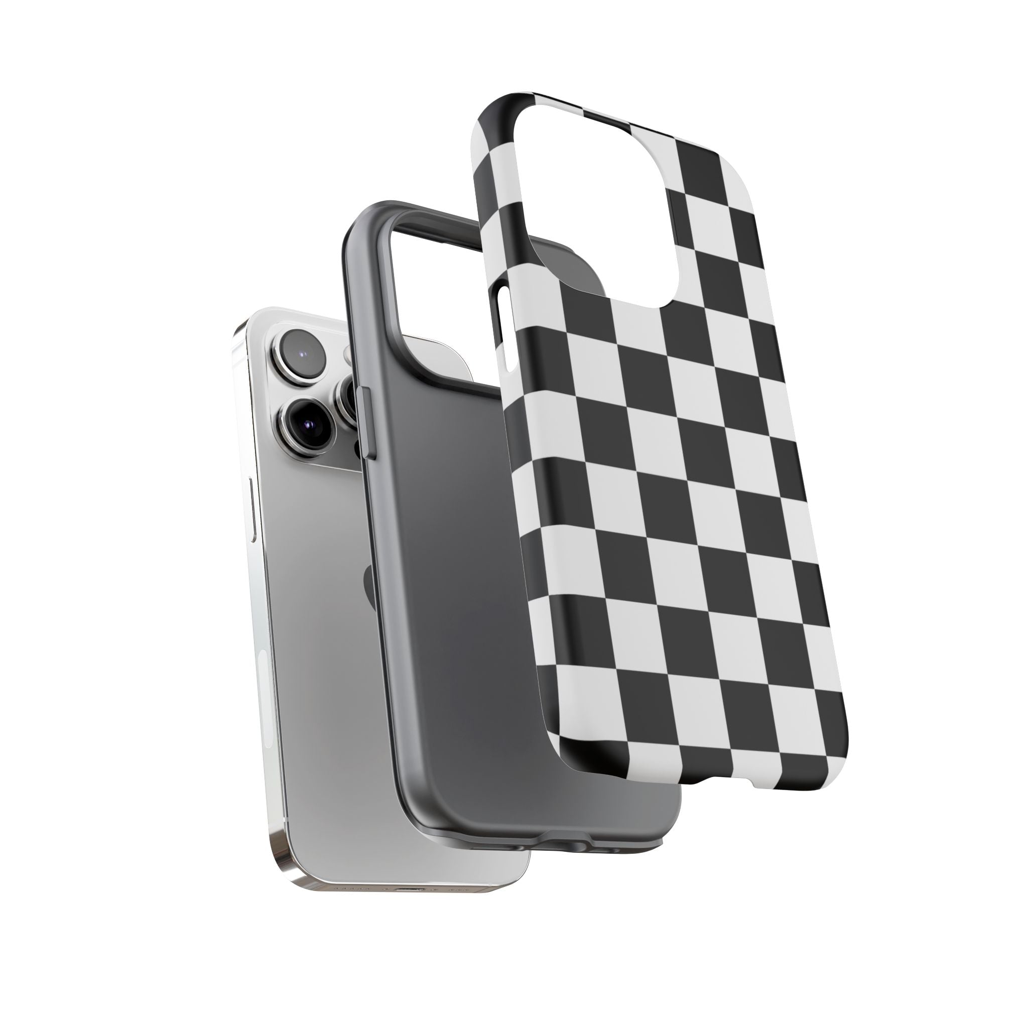 Stylish Checkered Phone Case | Trendy Protective Cover for iPhone, Gift for Teens, Fashion Accessory, Unique Design for All Occasions