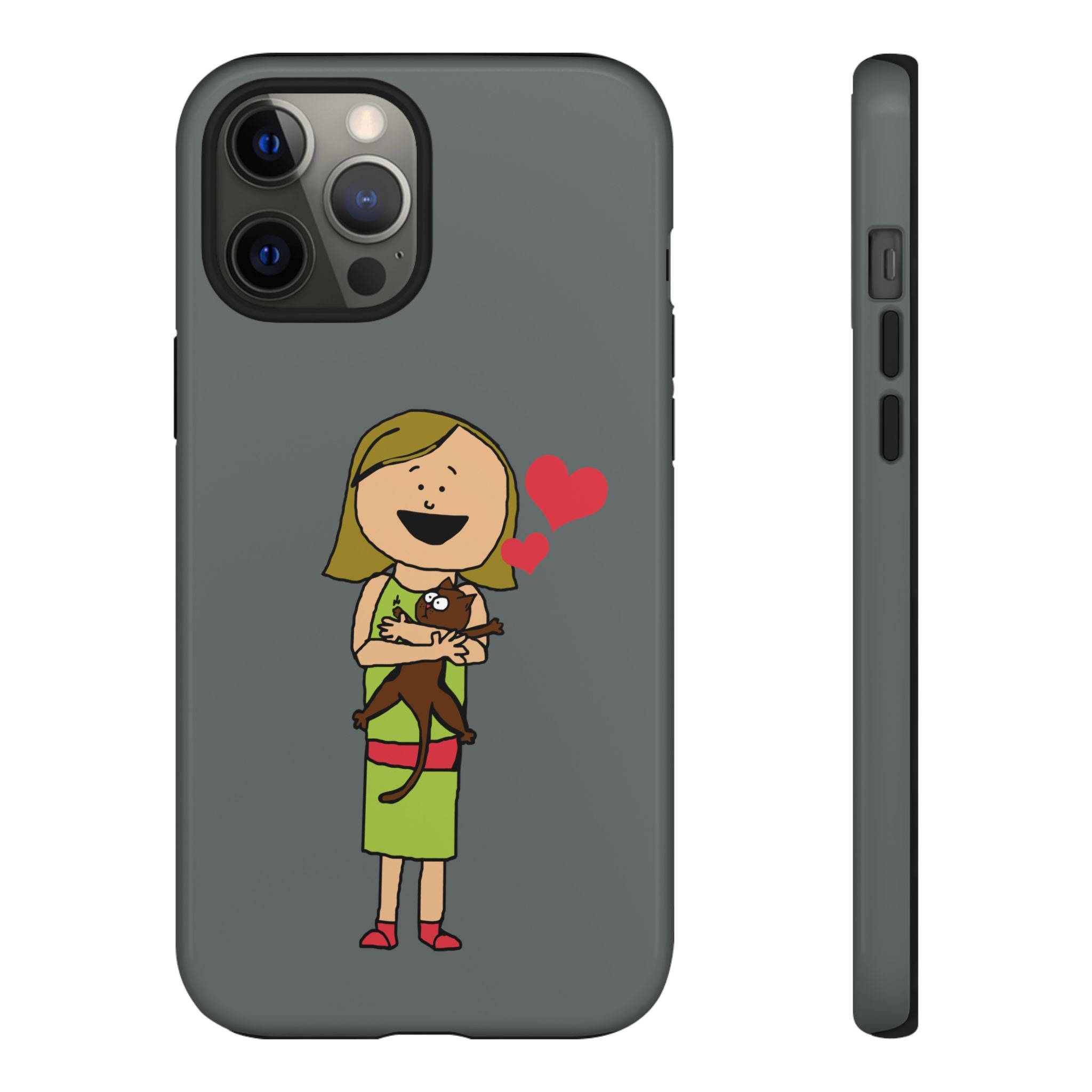 Pet Lover's Phone Case, Cute Animal Phone Cover, Gift for Dog Lovers, Cartoon Design, Fun Smartphone Accessory