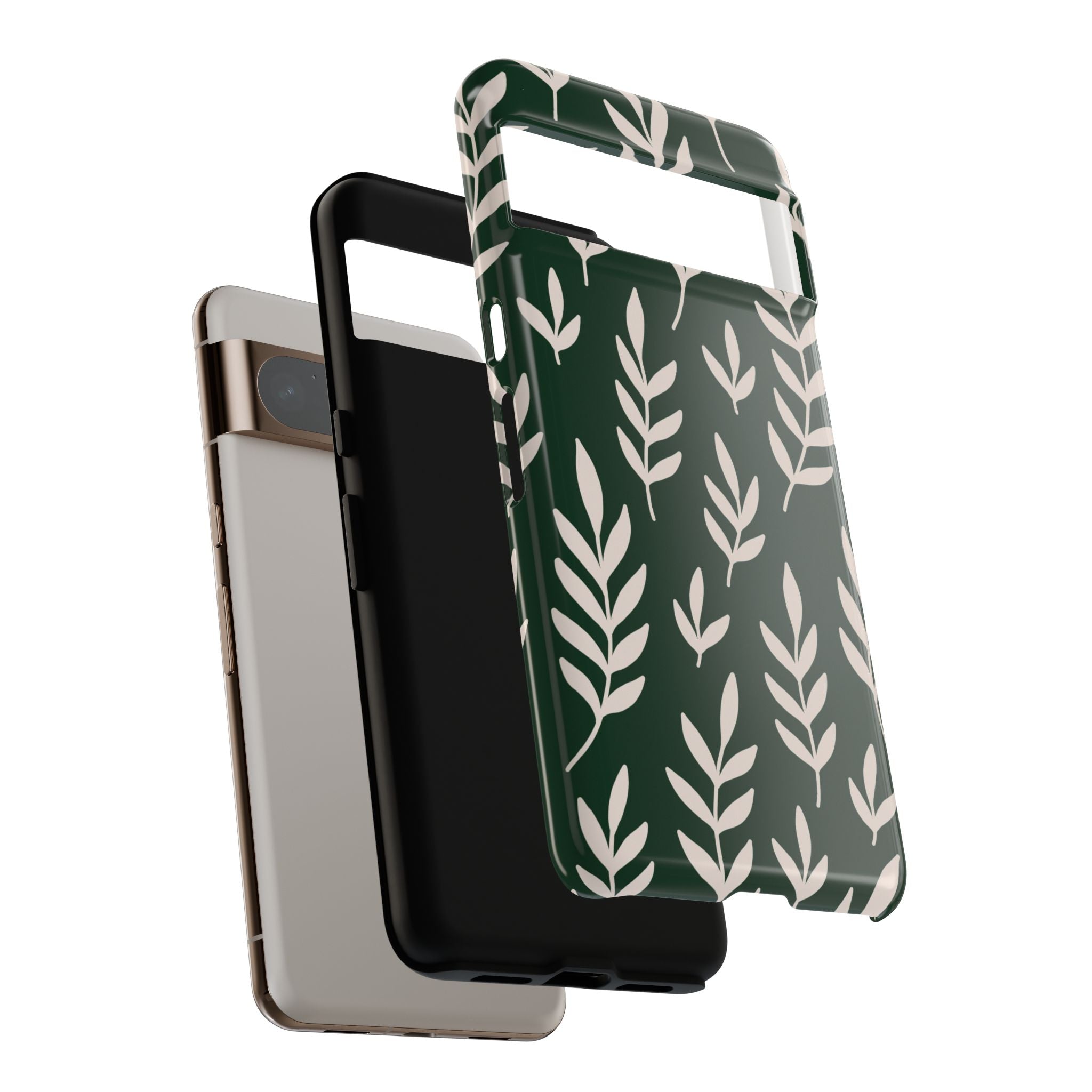 Leafy Phone Case, Tough Cases for Nature Lovers, Green Leaf Design, Eco-Friendly, Stylish Mobile Cover, Gift for Her