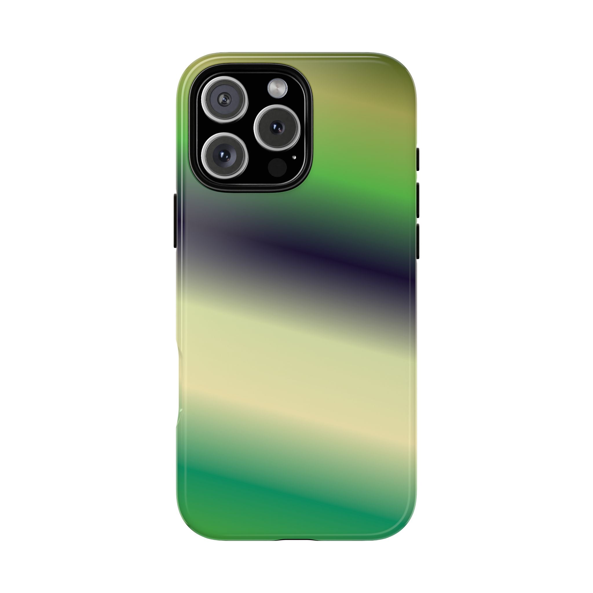 Gradient Phone Case - Tough Cases, Unique Cell Phone Cover, Stylish Tech Accessories, Green and Black Gradient, Perfect Gift